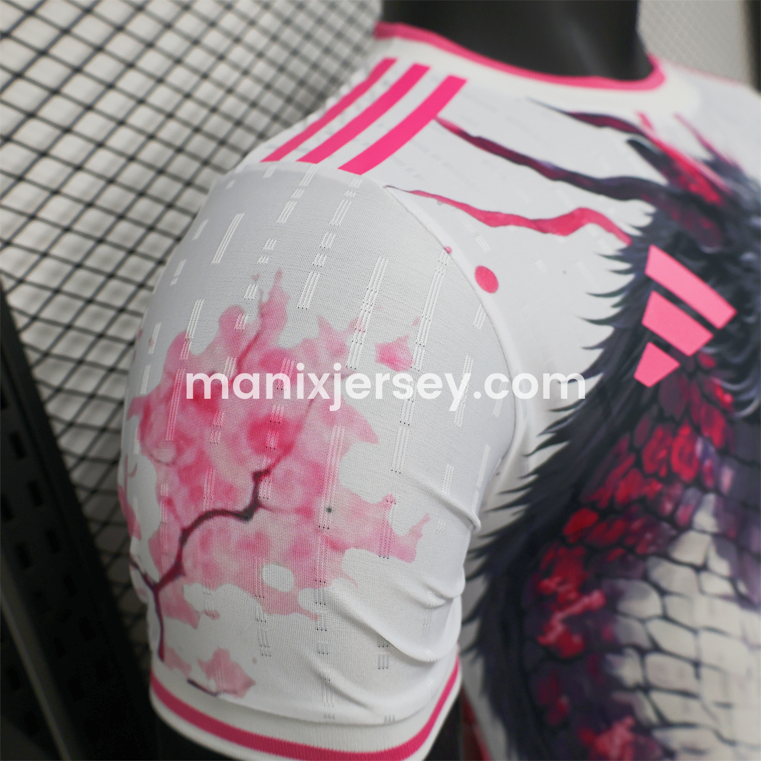 ManixJersey.com | Japan 25-26 Black Dragon & Tower White Special Edition Jersey - Player Version -Customize Name, Number and Patch | Worldwide Shipping