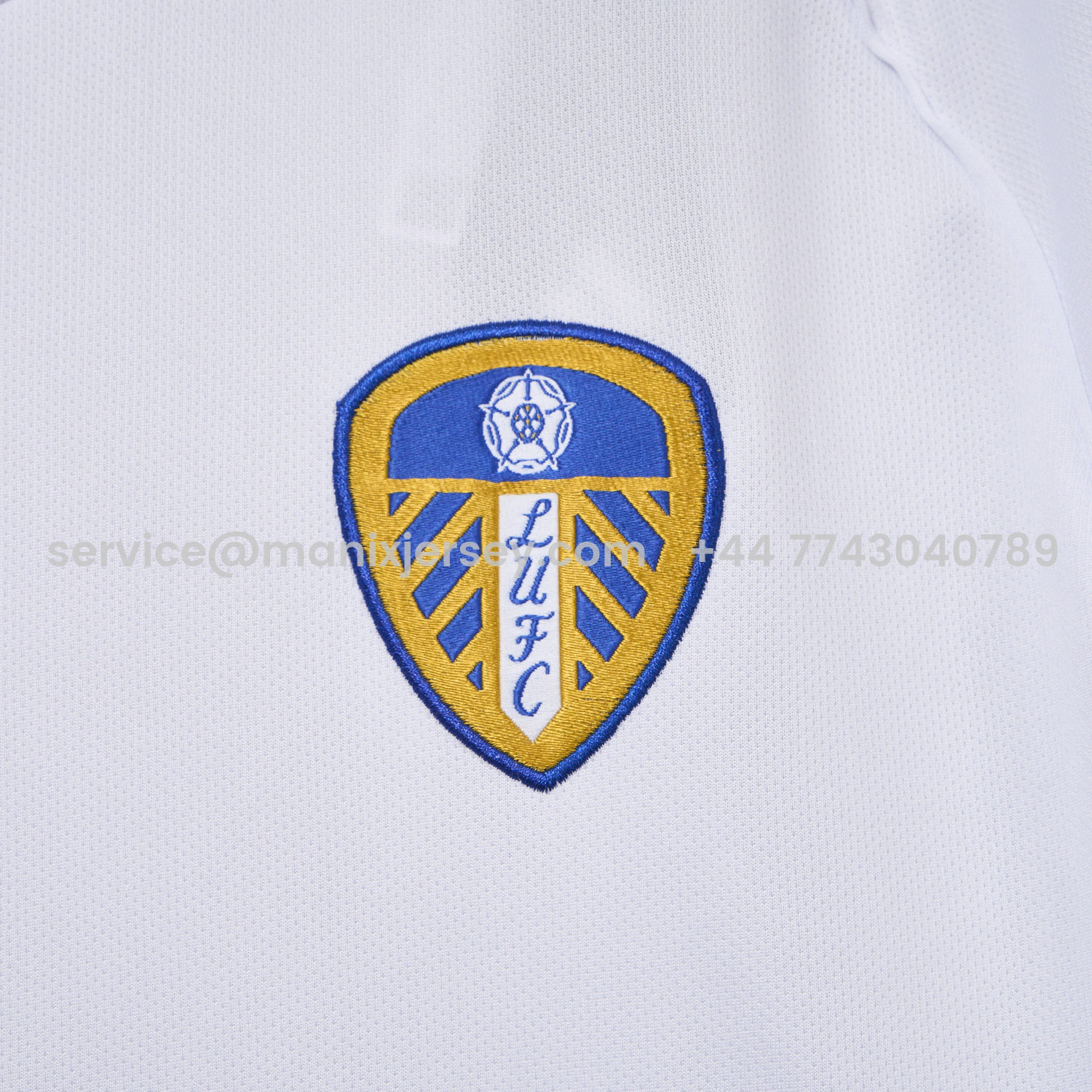 ManixJersey.com | Leeds United 25-26 Home White Jersey - Fans Version -Customize Name, Number and Patch | Worldwide Shipping