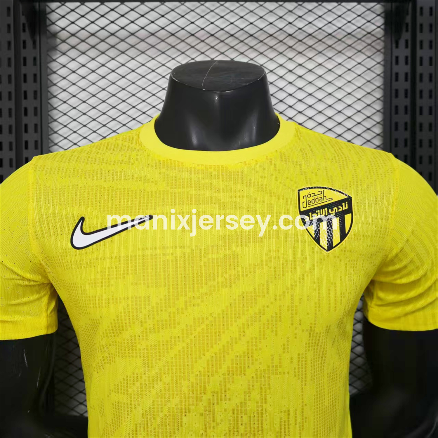 ManixJersey.com | Al Ittihad Jeddah United 24-25 Pre-Match Yellow Jersey - Player Version -Customize Name, Number and Patch | Worldwide Shipping