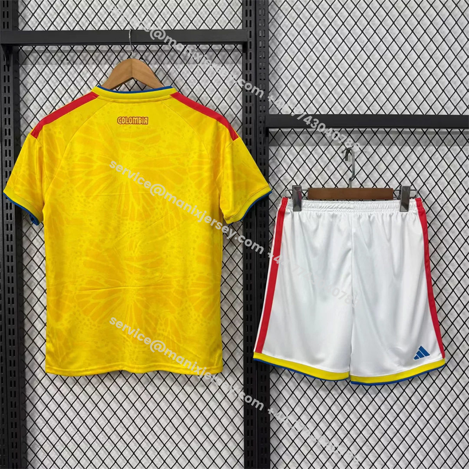ManixJersey.com | Colombia 2026 Home (Leaked Version) Kids Kit -Customize Name, Number and Patch | Worldwide Shipping