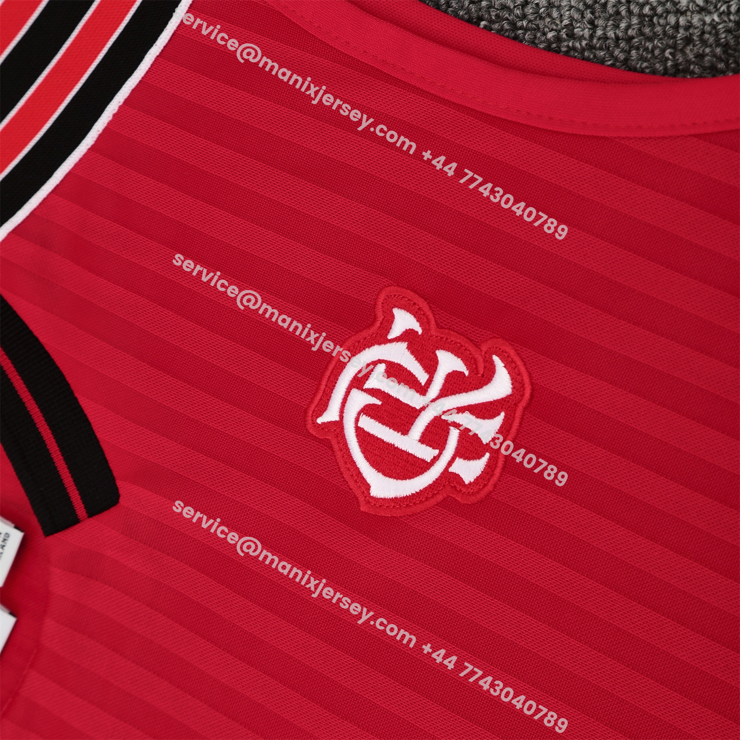 ManixJersey.com | Flamengo 25-26 Short-Sleeve Training Set - Red Vest & Black Shorts -Customize Name, Number and Patch | Worldwide Shipping