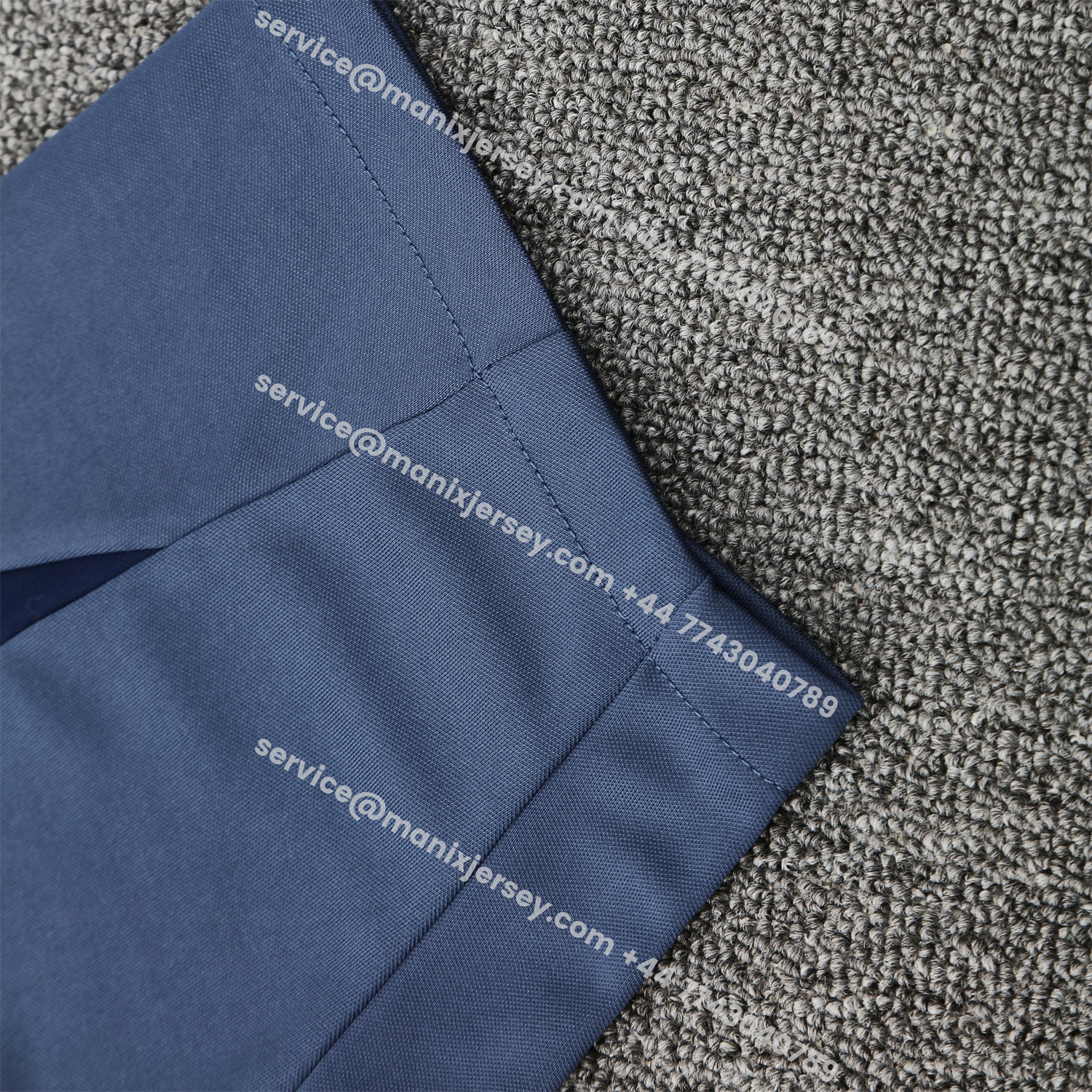 ManixJersey.com | Paris Saint-Germain PSG 25-26 Short-Sleeve Training Set - Deep Blue Top & Deep Blue Shorts -Customize Name, Number and Patch | Worldwide Shipping