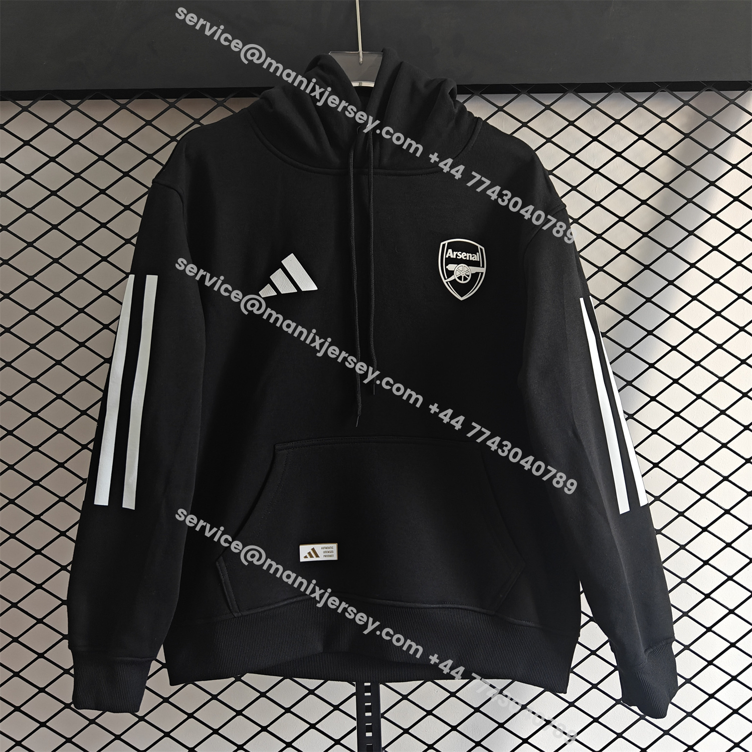 ManixJersey.com | Arsenal 25-26 Home Unisex Pullover Hoodie -Customize Name, Number and Patch | Worldwide Shipping