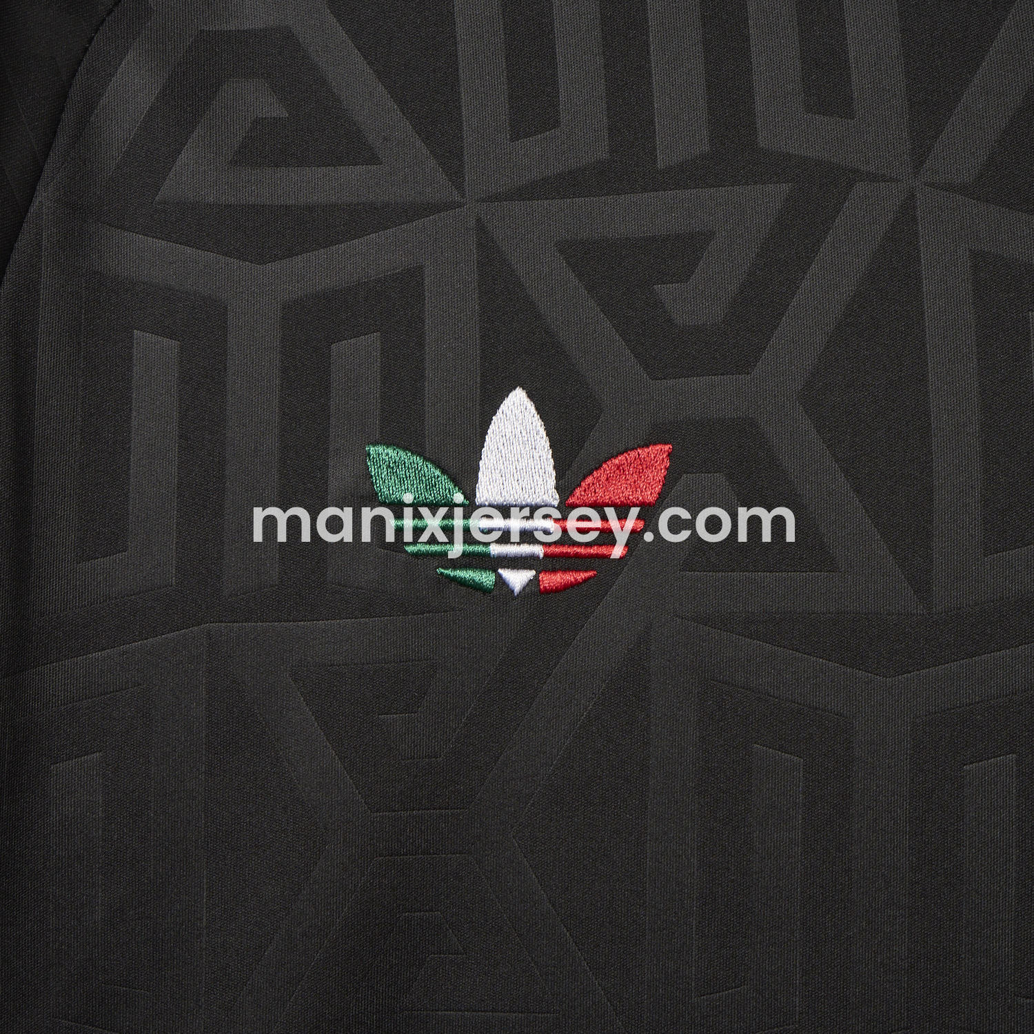ManixJersey.com | Mexico 25-26 Thire Colors Trefoil Black Special Jersey - Fans Version -Customize Name, Number and Patch | Worldwide Shipping