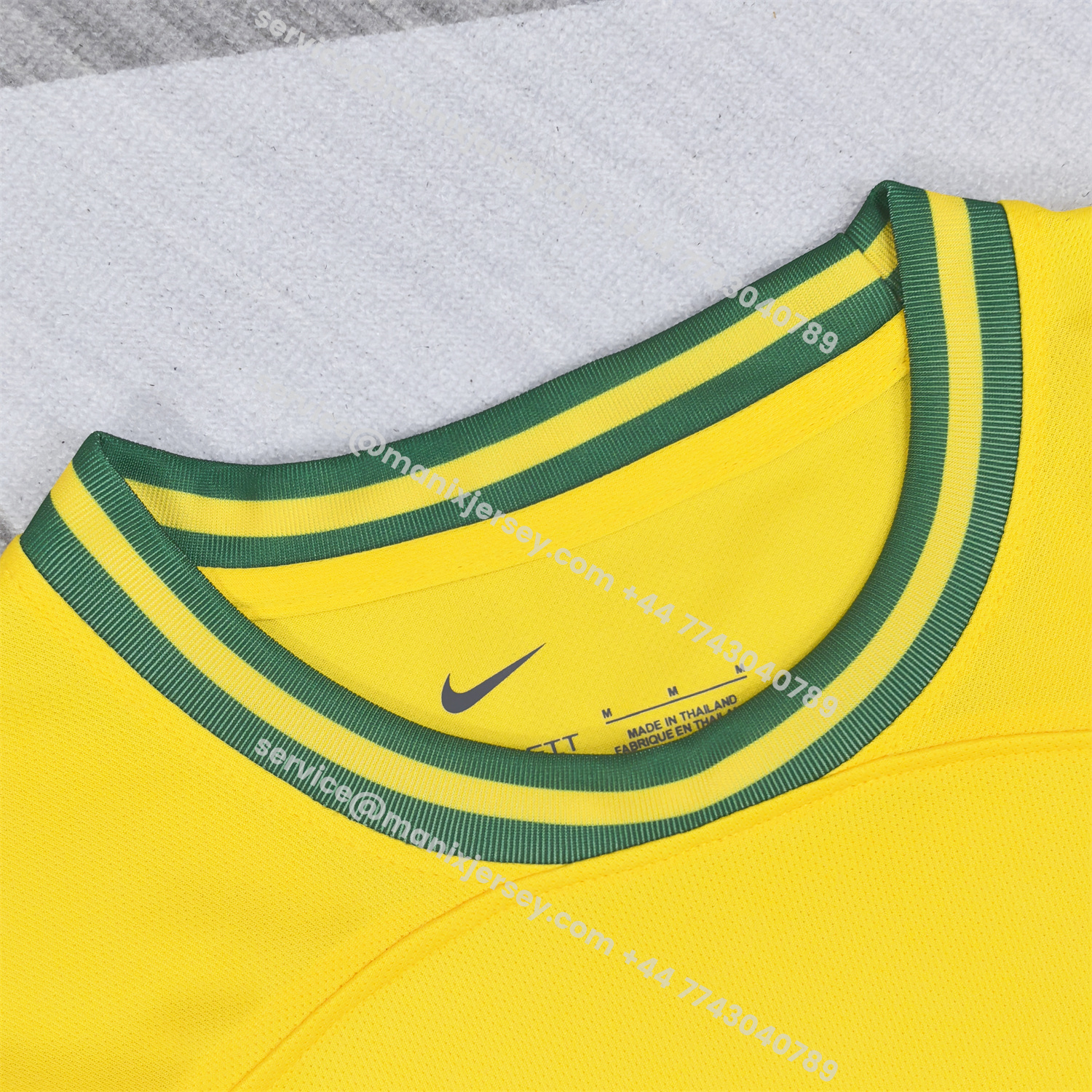 ManixJersey.com | Brazil 25-26 Jesus And Angel Cross Yellow Jersey - Fans Version -Customize Name, Number and Patch | Worldwide Shipping