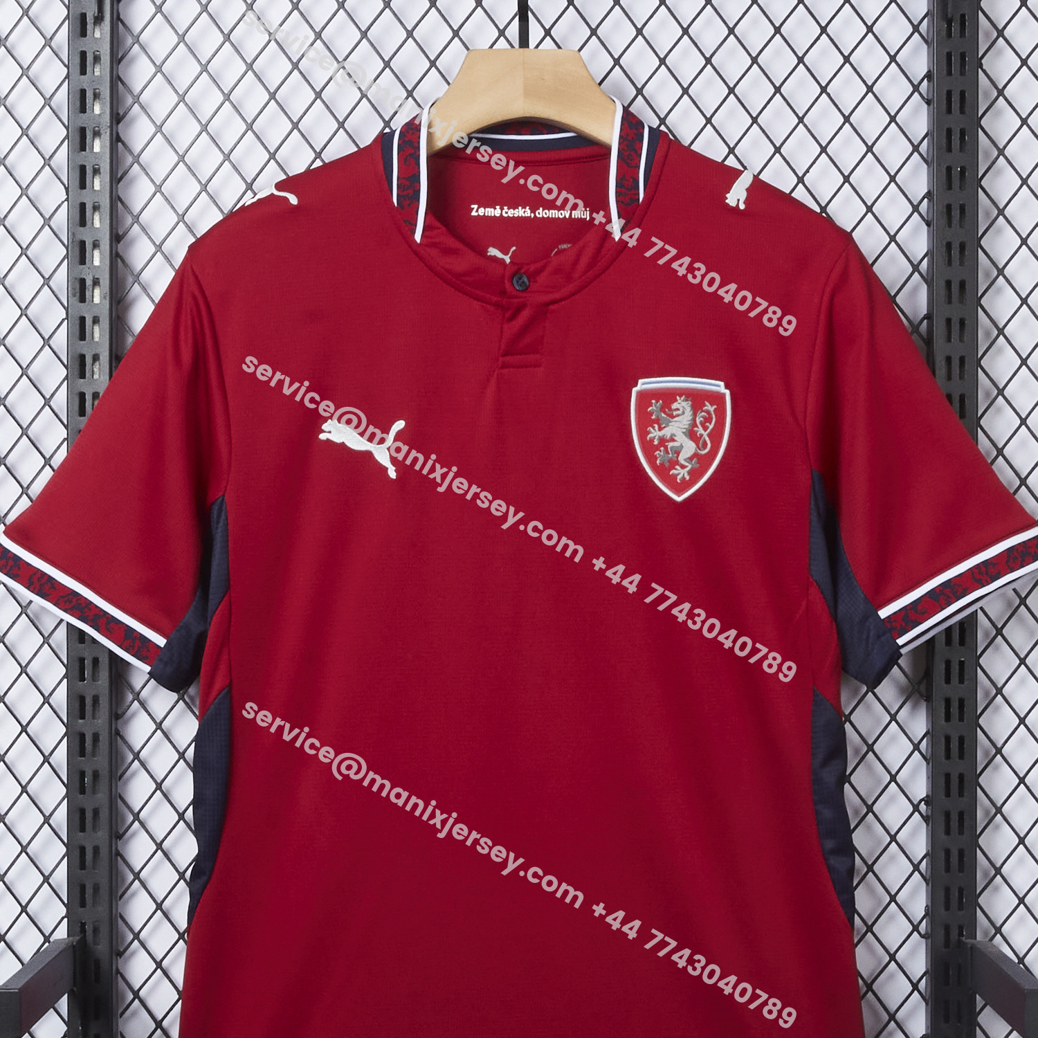 ManixJersey.com | Czech Republic 2026 Home Jersey - Fans Version -Customize Name, Number and Patch | Worldwide Shipping