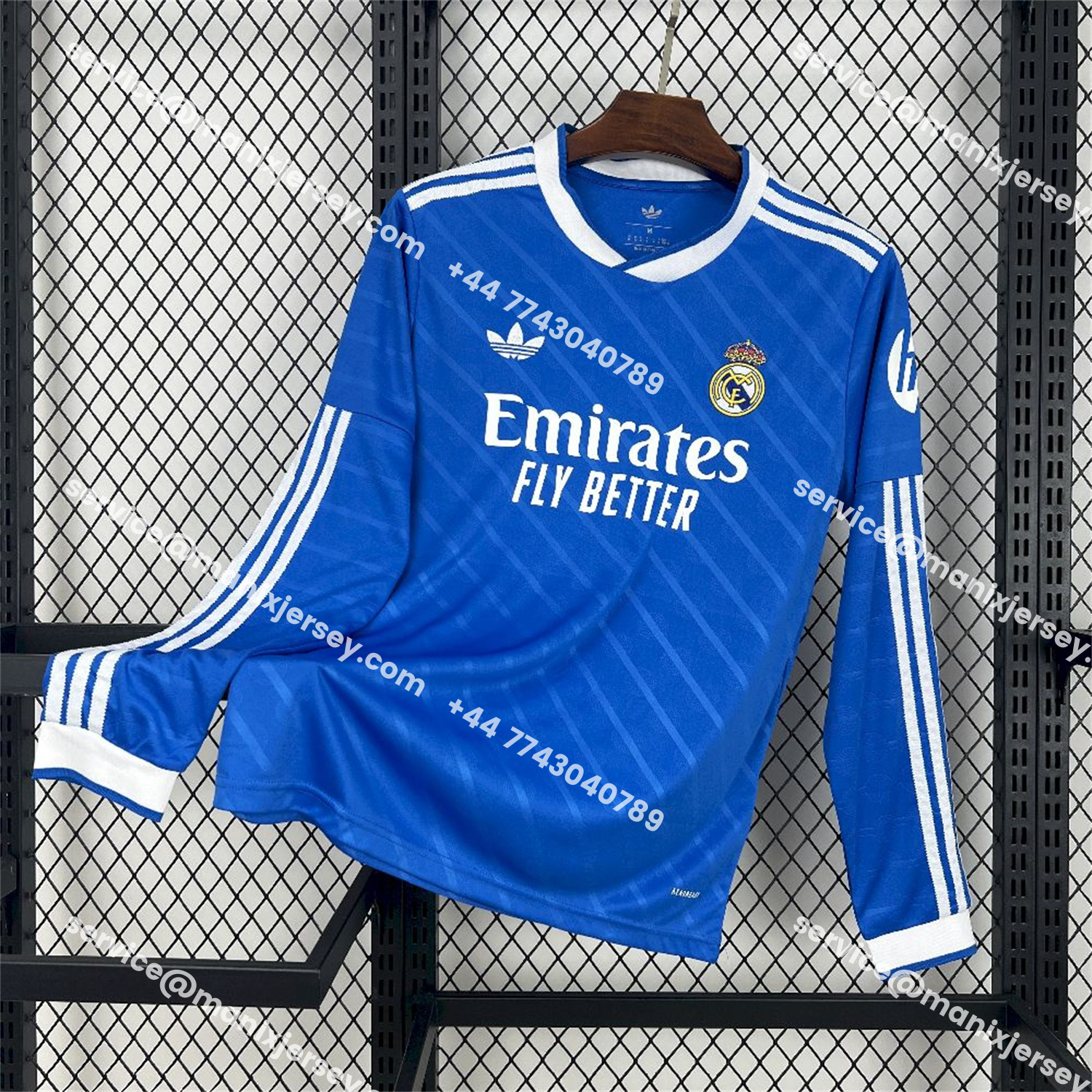 ManixJersey.com | Real Madrid 25-26 Third Long Sleeves Jersey - Fans Version -Customize Name, Number and Patch | Worldwide Shipping