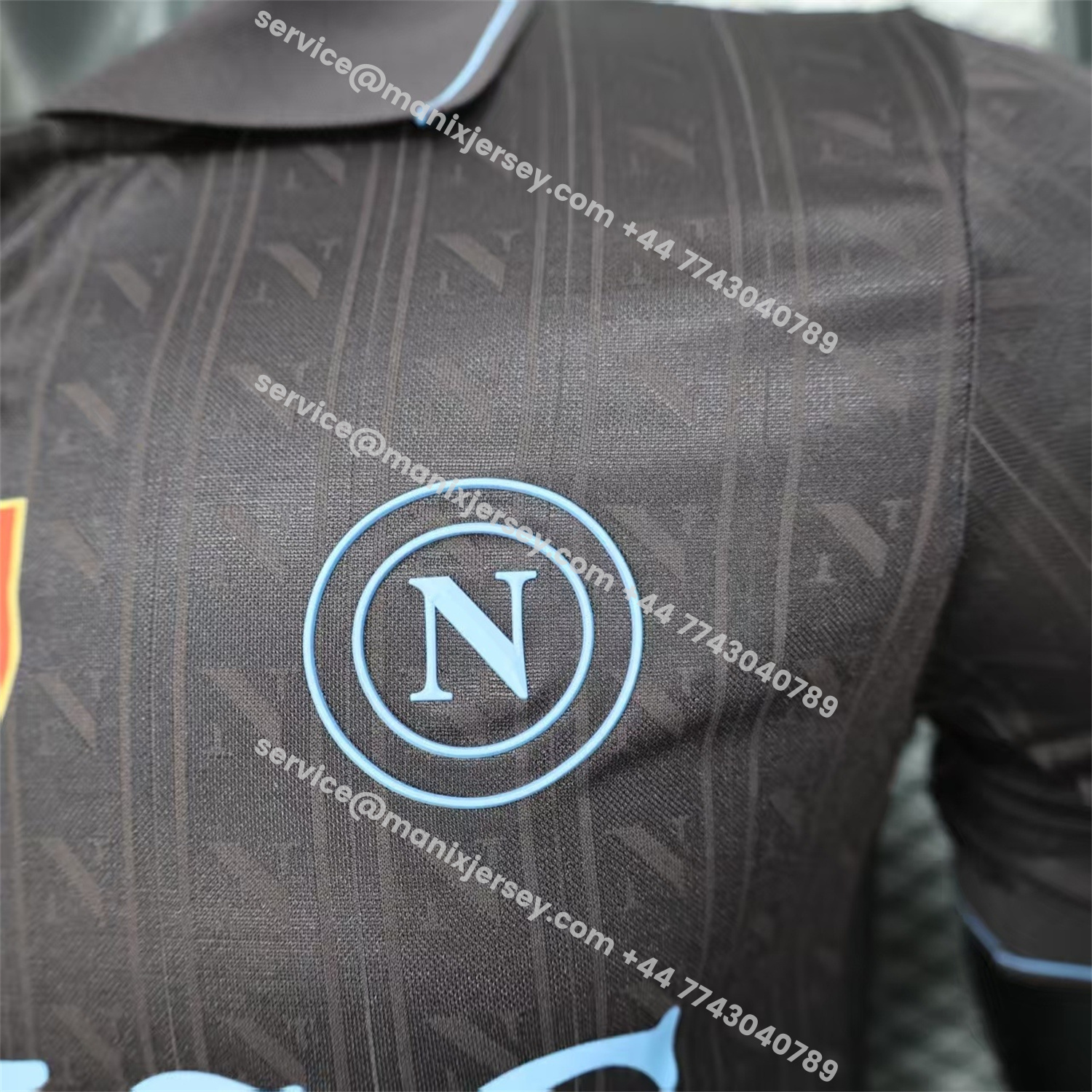 ManixJersey.com | Napoli 25-26 Third Black Jersey - Player Version -Customize Name, Number and Patch | Worldwide Shipping