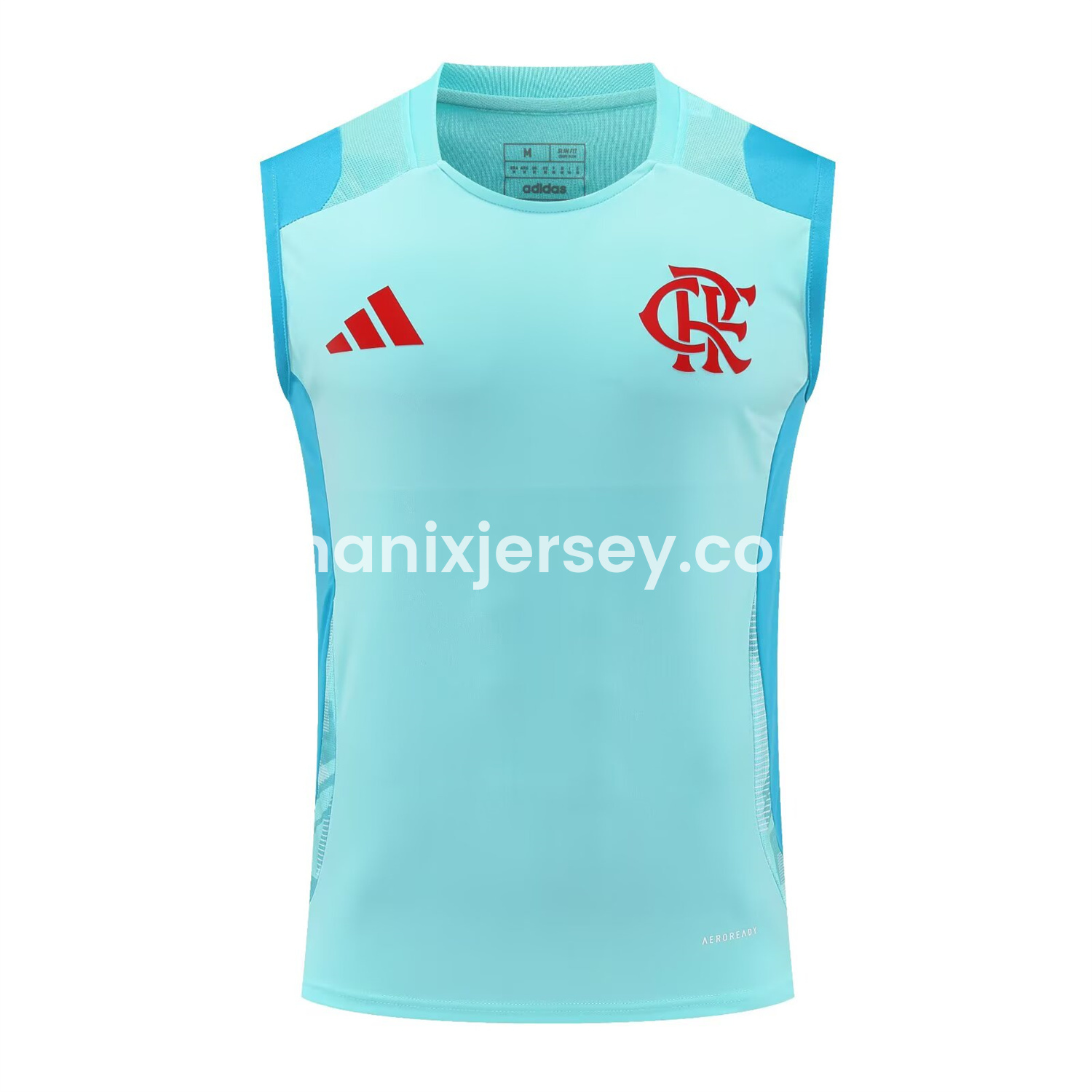 ManixJersey.com | Flamengo 25-26 Vest Training Set - Light Blue With Royal Blue -Customize Name, Number and Patch | Worldwide Shipping