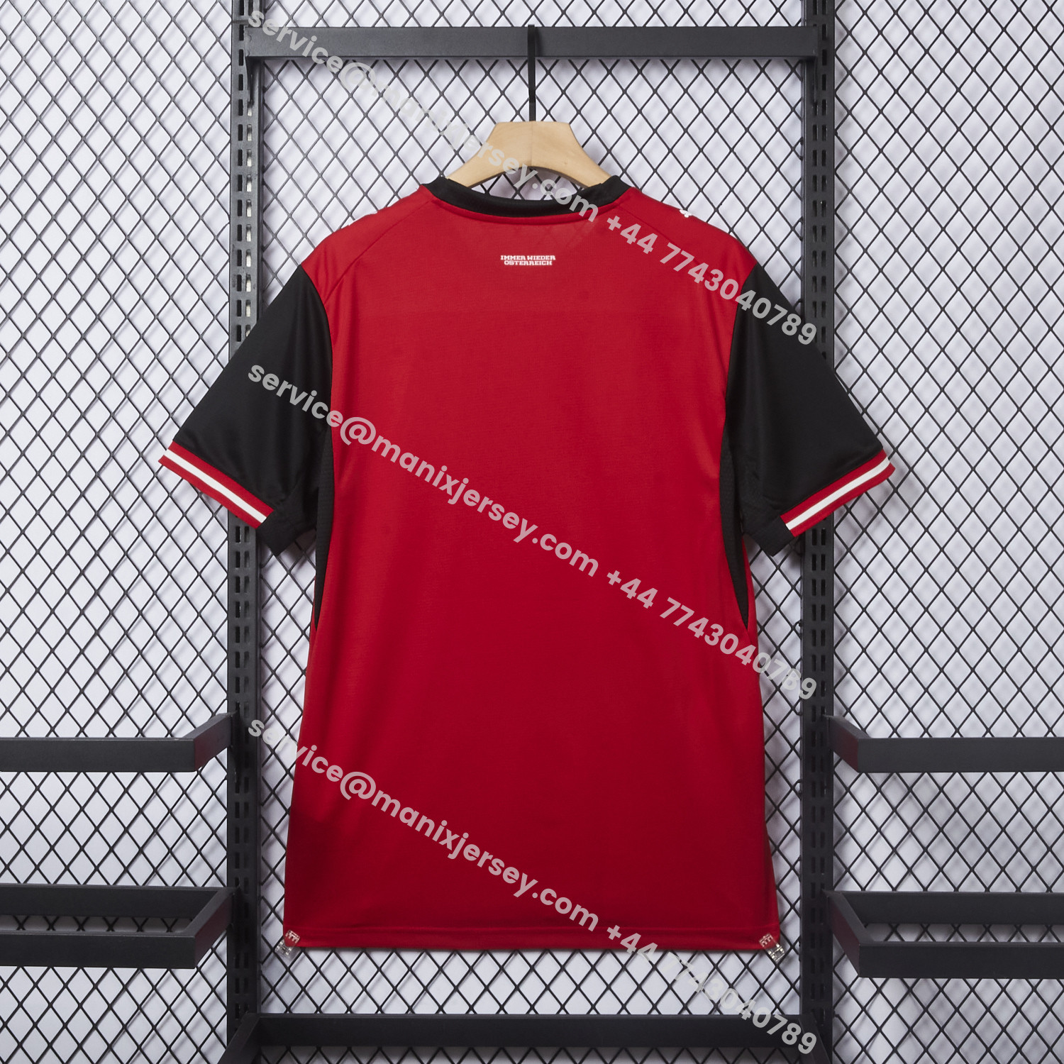 ManixJersey.com | Austria 2026 Home Red Jersey - Fans Version -Customize Name, Number and Patch | Worldwide Shipping