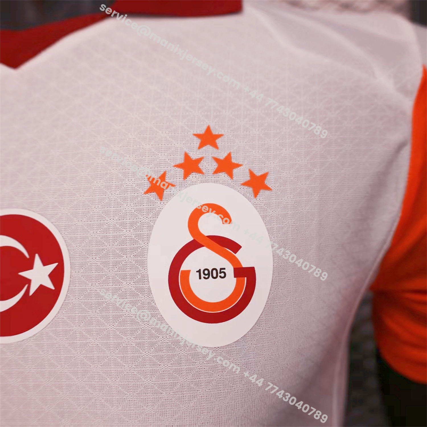 ManixJersey.com | Galatasaray 25-26 Away Jersey With Five Stars - Player Version -Customize Name, Number and Patch | Worldwide Shipping