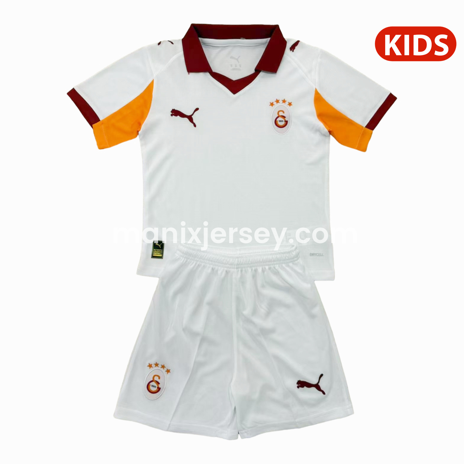 ManixJersey.com | Galatasaray 25-26 Away Unsponsored Kids Kit -Customize Name, Number and Patch | Worldwide Shipping