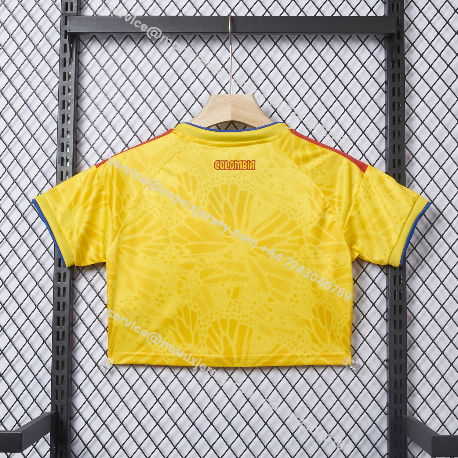 ManixJersey.com | Women's Colombia 2026 Home Cropped Jersey -Customize Name, Number and Patch | Worldwide Shipping