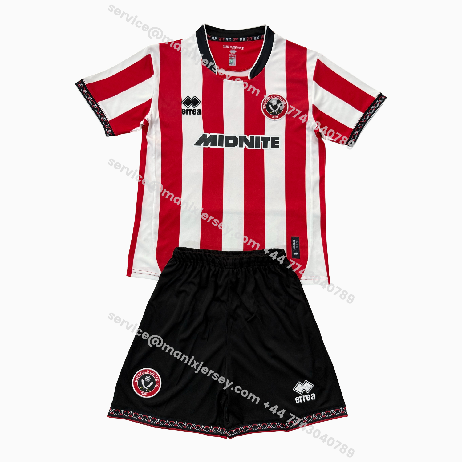 ManixJersey.com | Sheffield United 25-26 Home Men's Adult Jersey Set - Fans Version -Customize Name, Number and Patch | Worldwide Shipping