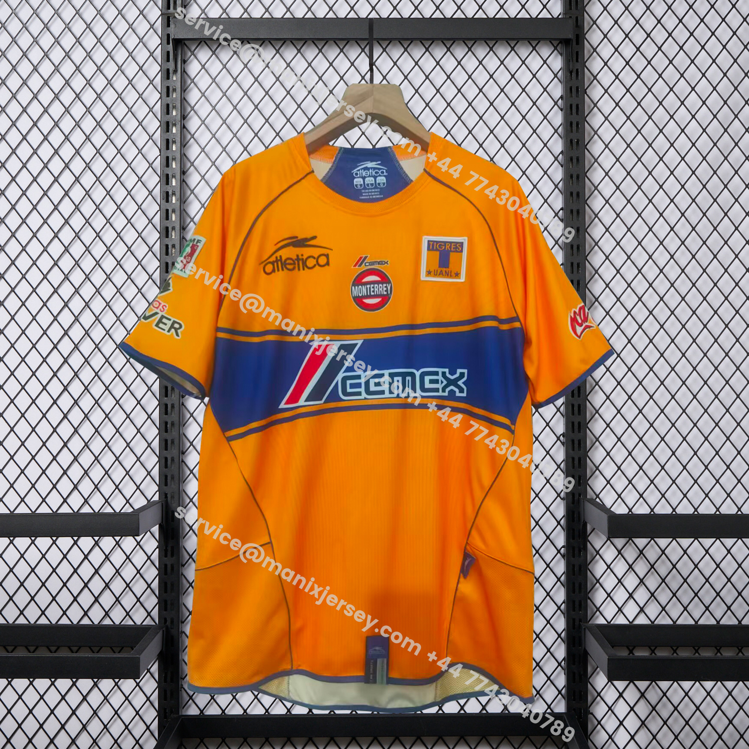 ManixJersey.com | Retro Tigres UANL 2005-06 Home Jersey -Customize Name, Number and Patch | Worldwide Shipping