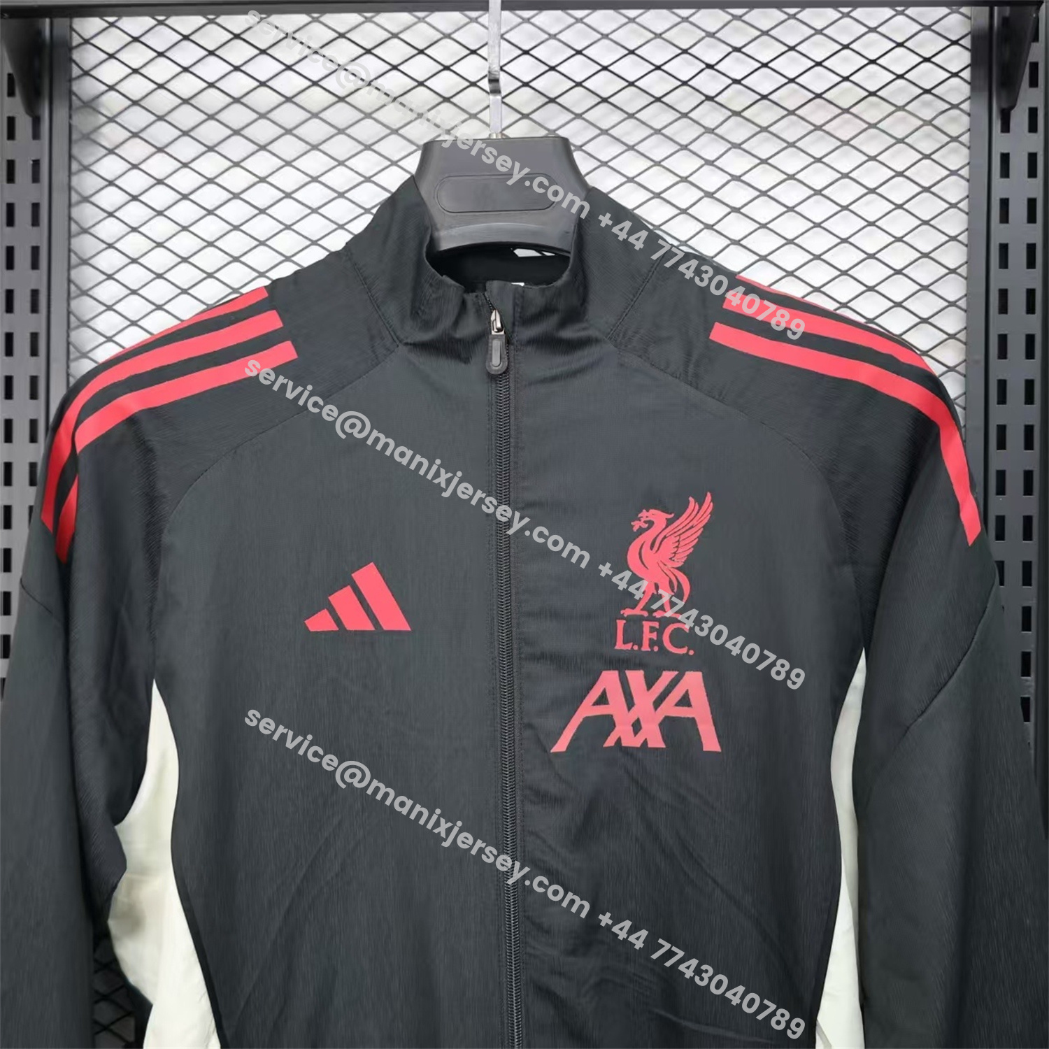 ManixJersey.com | Liver.pool 25-26 Black Windbreaker Jacket - Deep Green -Customize Name, Number and Patch | Worldwide Shipping