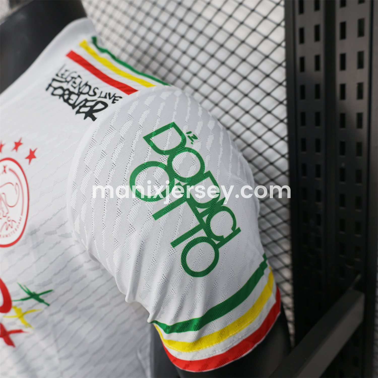 ManixJersey.com | Ajax x B-O-B Marly 2025-26 40th White Special Edition Jersey - Player Version -Customize Name, Number and Patch | Worldwide Shipping