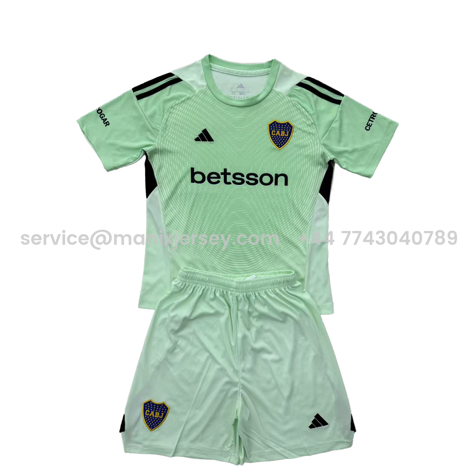 ManixJersey.com | Boca Juniors 25-26 Green Goalkeeper Men's Adult Jersey Set - Fans Version -Customize Name, Number and Patch | Worldwide Shipping