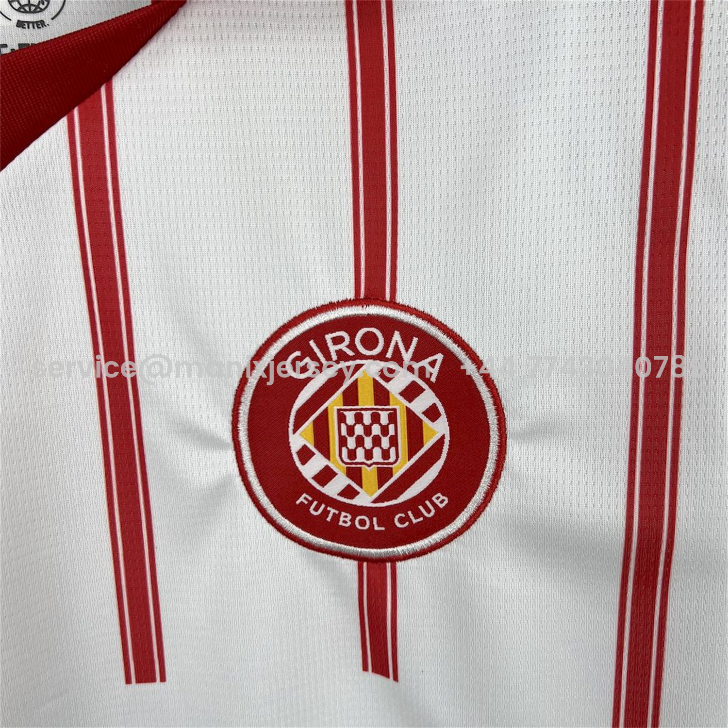 ManixJersey.com | Girona 25-26 Home Jersey - Fans Version -Customize Name, Number and Patch | Worldwide Shipping