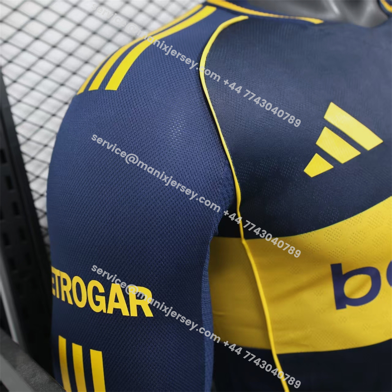 ManixJersey.com | Boca Juniors 25-26 Home Long Sleeves Jersey - Player Version -Customize Name, Number and Patch | Worldwide Shipping