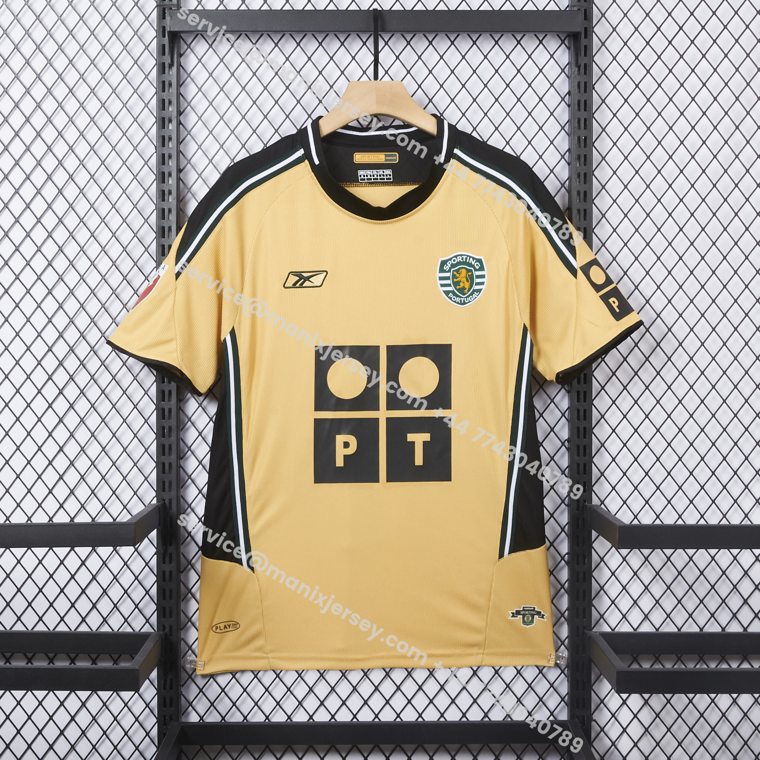 ManixJersey.com | Retro Sporting CP 03-04 Away Jersey -Customize Name, Number and Patch | Worldwide Shipping