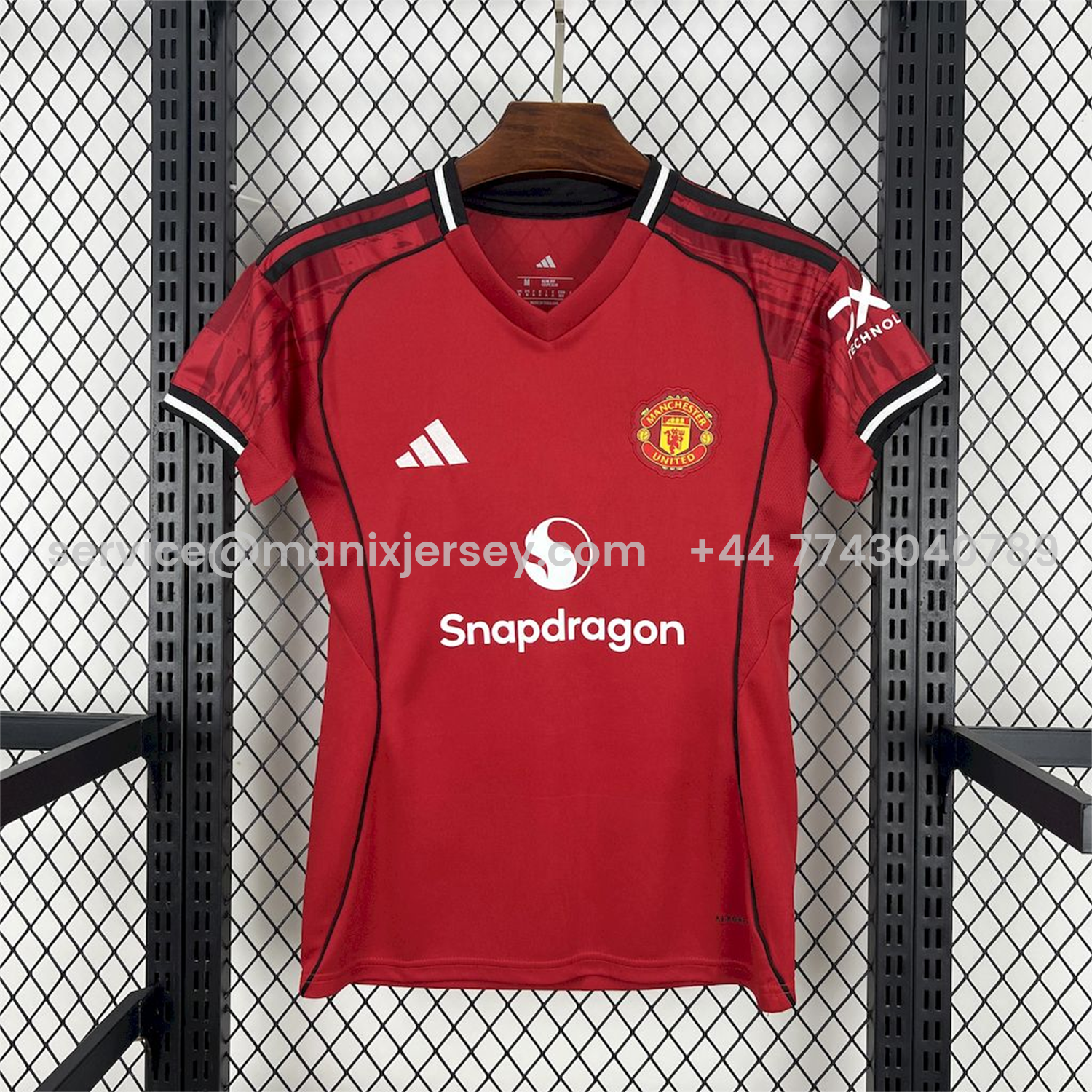 ManixJersey.com | Women's Manchester United 25-26 Home Jersey -Customize Name, Number and Patch | Worldwide Shipping