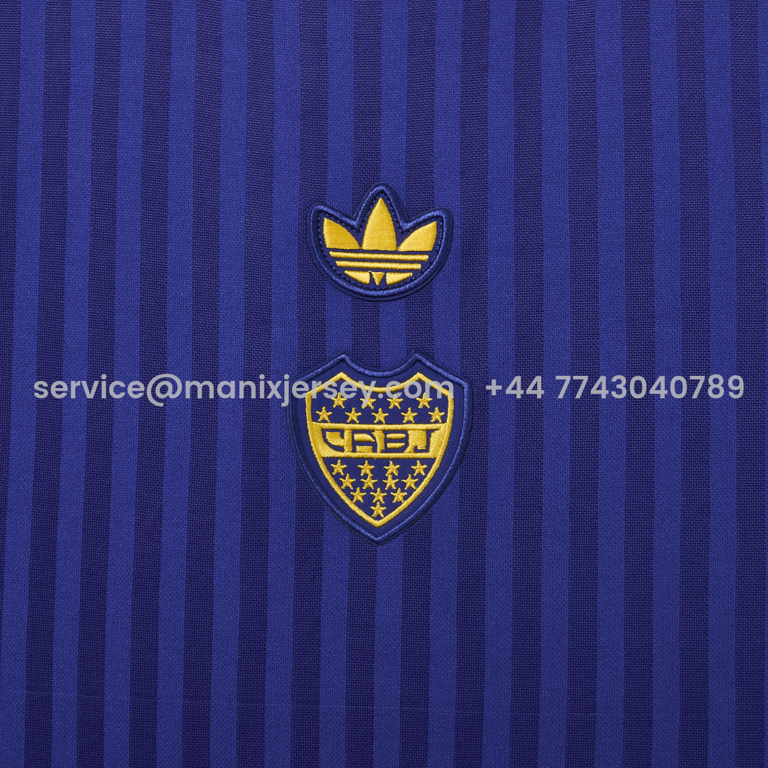ManixJersey.com | Boca 25-26 Originals Terrace Icon Blue Polo Jersey -Customize Name, Number and Patch | Worldwide Shipping
