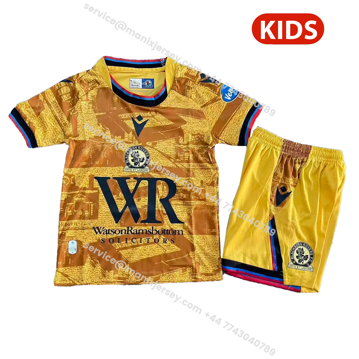 ManixJersey.com | Blackburn 25-26 Third Kids Kit -Customize Name, Number and Patch | Worldwide Shipping