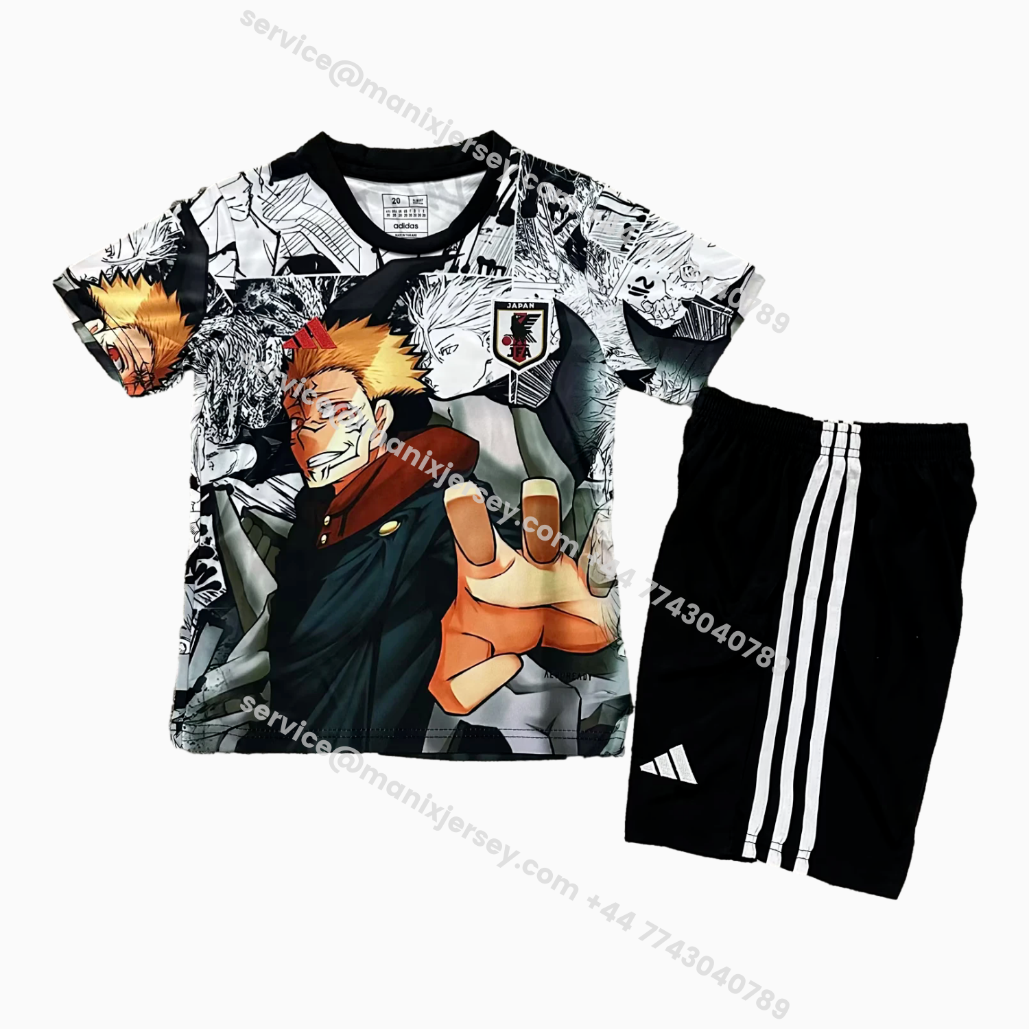 ManixJersey.com | Japan 2024 Jujutsu Kaisen Itadori Yuji Special Edition Kids Kit -Customize Name, Number and Patch | Worldwide Shipping
