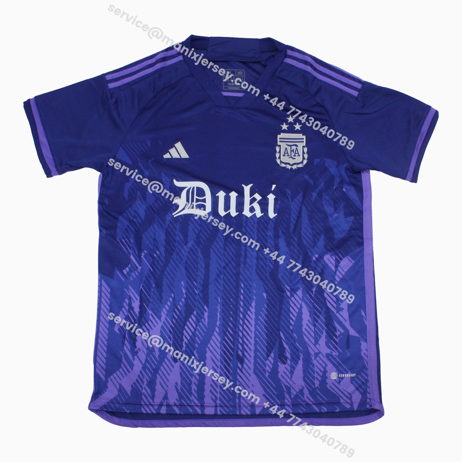 ManixJersey.com | Argentina 2026 Duki Co-branded Special Jersey - Fans Version -Customize Name, Number and Patch | Worldwide Shipping