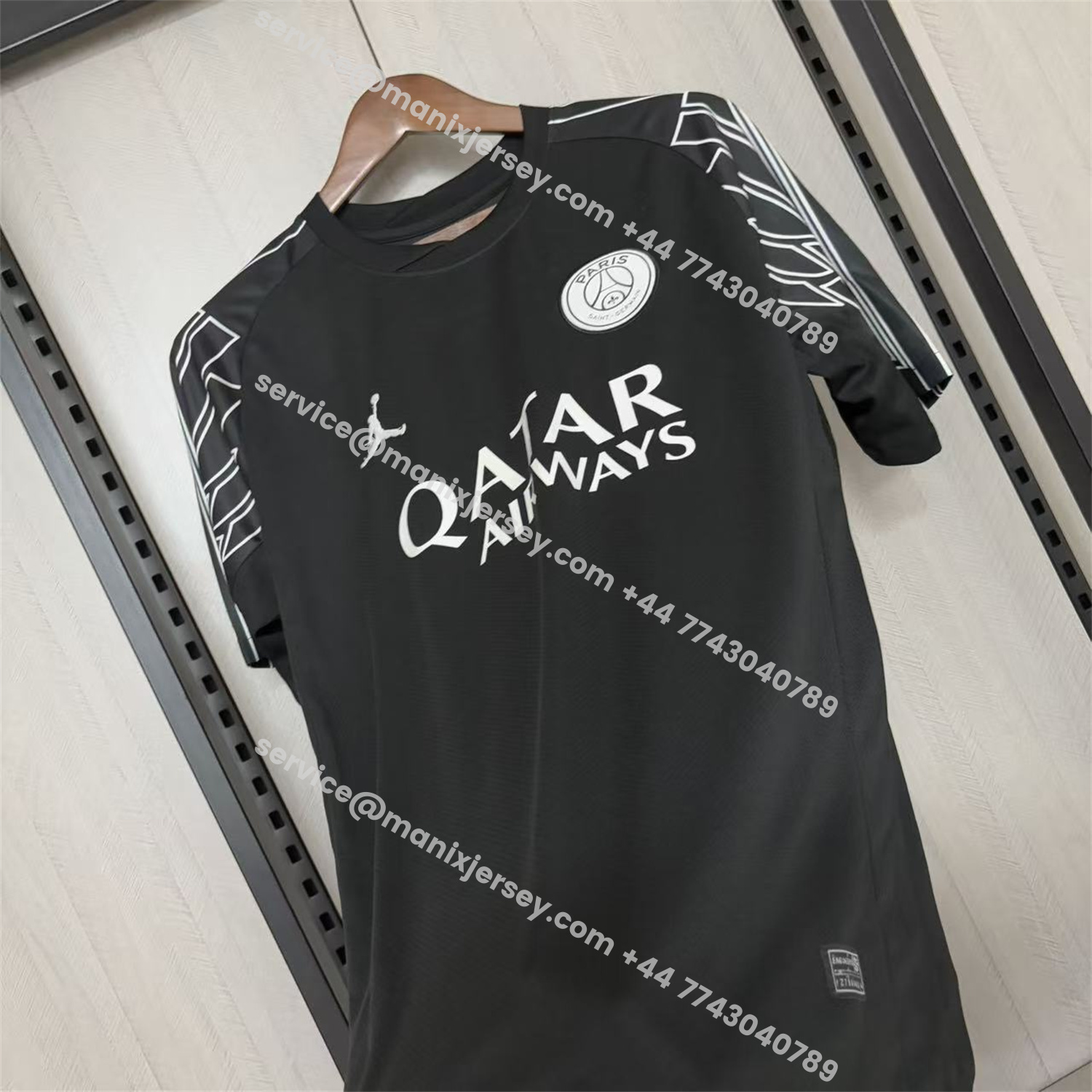 ManixJersey.com | Paris Saint-Germain PSG 25-26 JD Black Special Jersey - Fans Version -Customize Name, Number and Patch | Worldwide Shipping