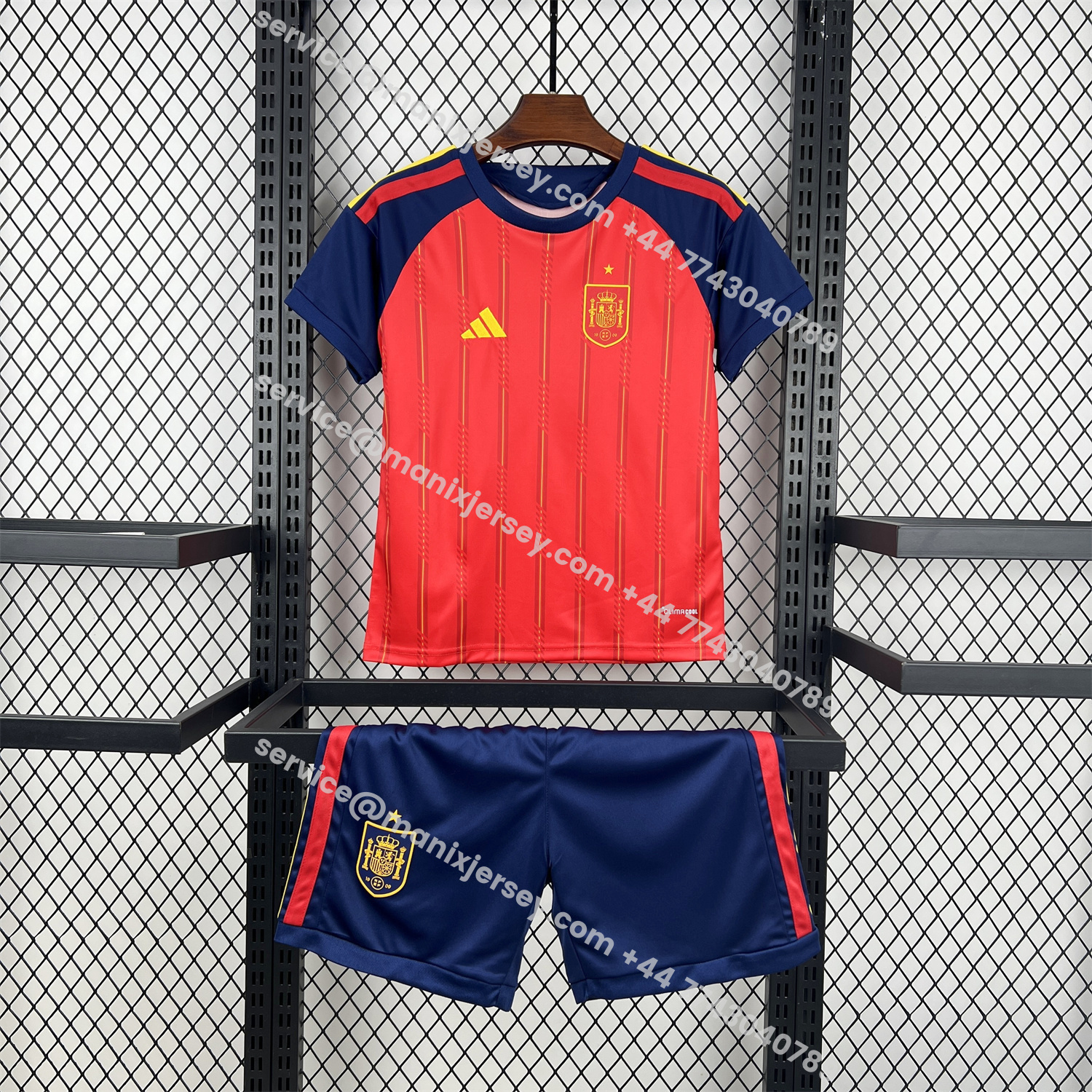ManixJersey.com | Spain 2026 Home Kids Kit -Customize Name, Number and Patch | Worldwide Shipping