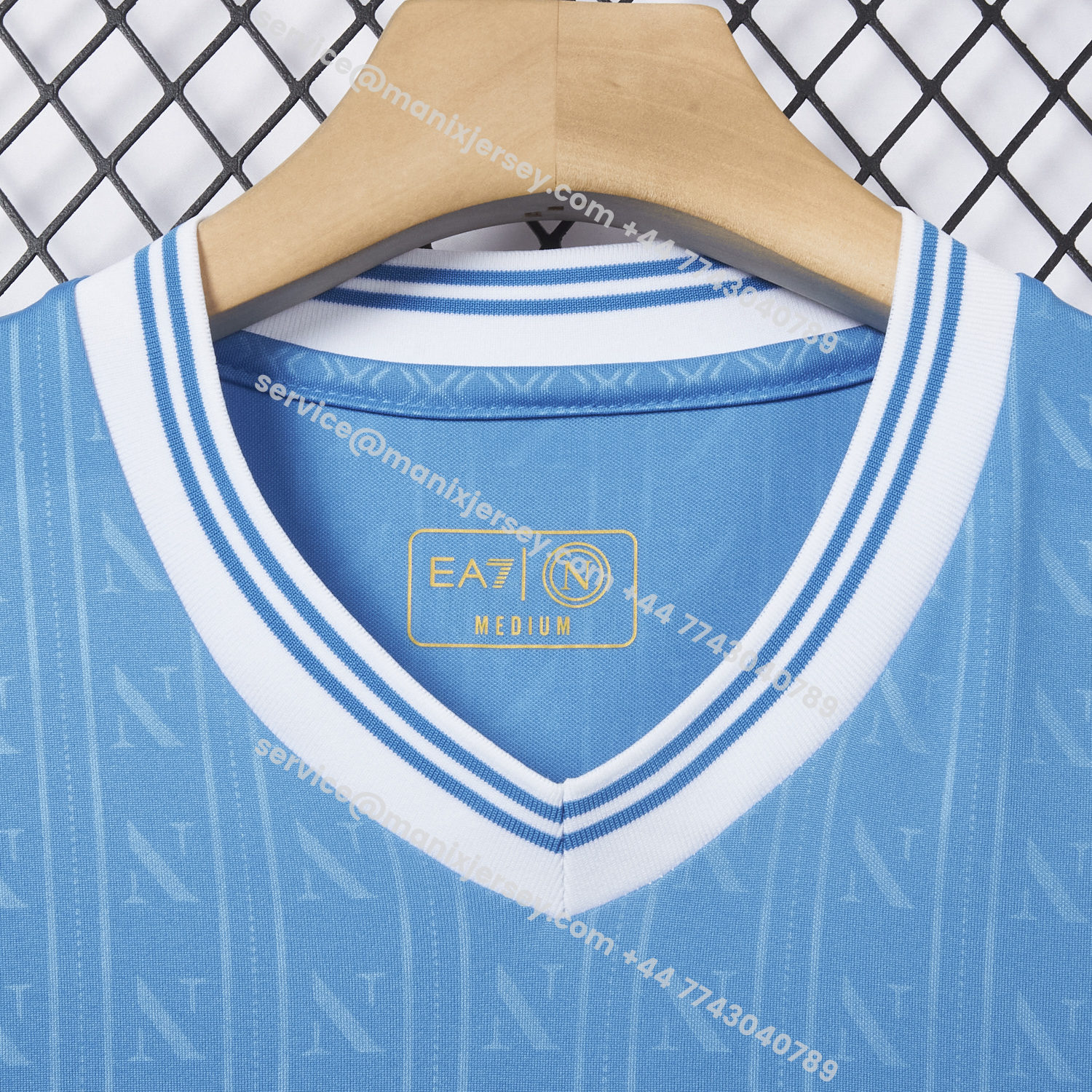 ManixJersey.com | Napoli 25-26 European Home Blue Jersey - Fans Version -Customize Name, Number and Patch | Worldwide Shipping