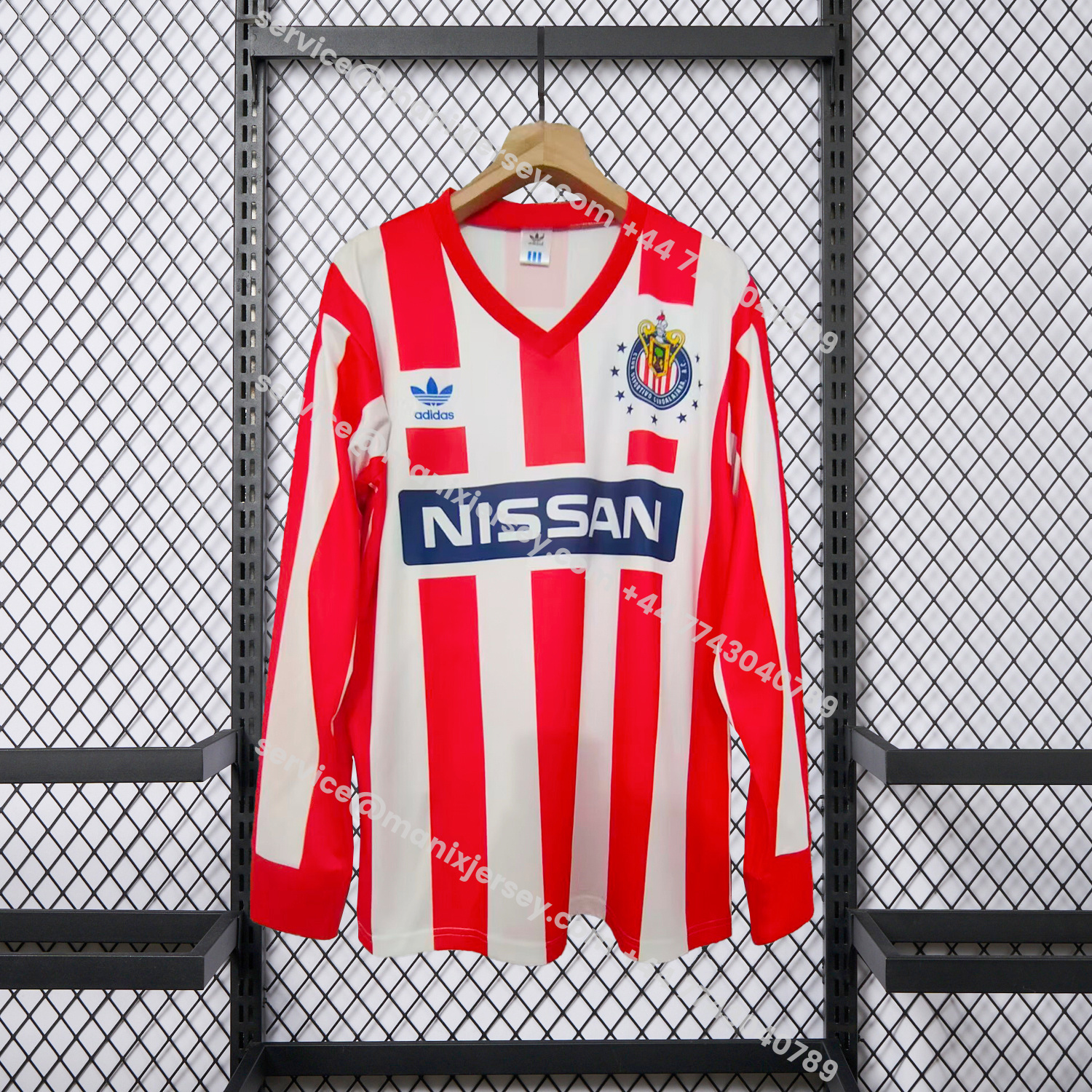 ManixJersey.com | Retro Chivas de Guadalajara 1990-91 Home Long Sleeves Jersey -Customize Name, Number and Patch | Worldwide Shipping
