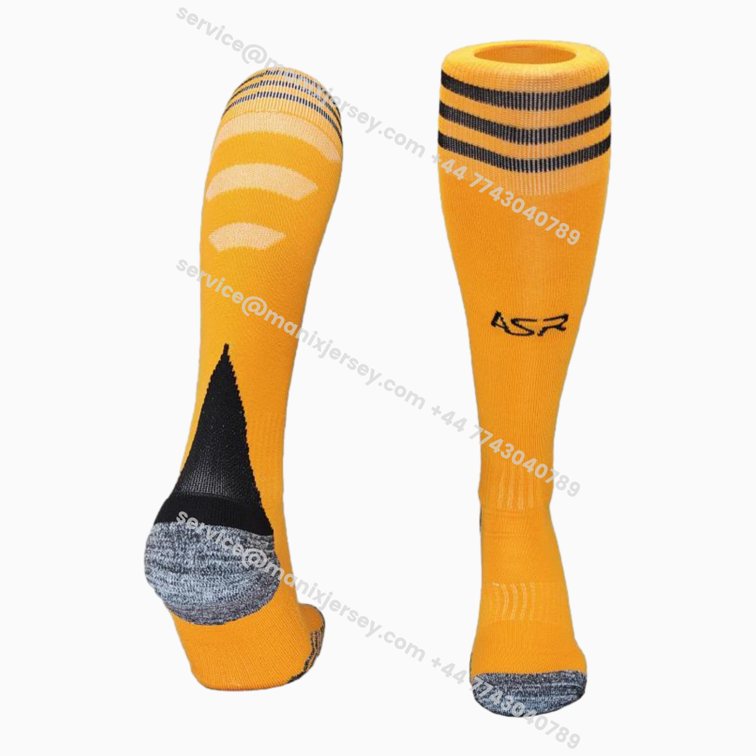 ManixJersey.com | AS Roma 25-26 Away Socks - Orange -Customize Name, Number and Patch | Worldwide Shipping