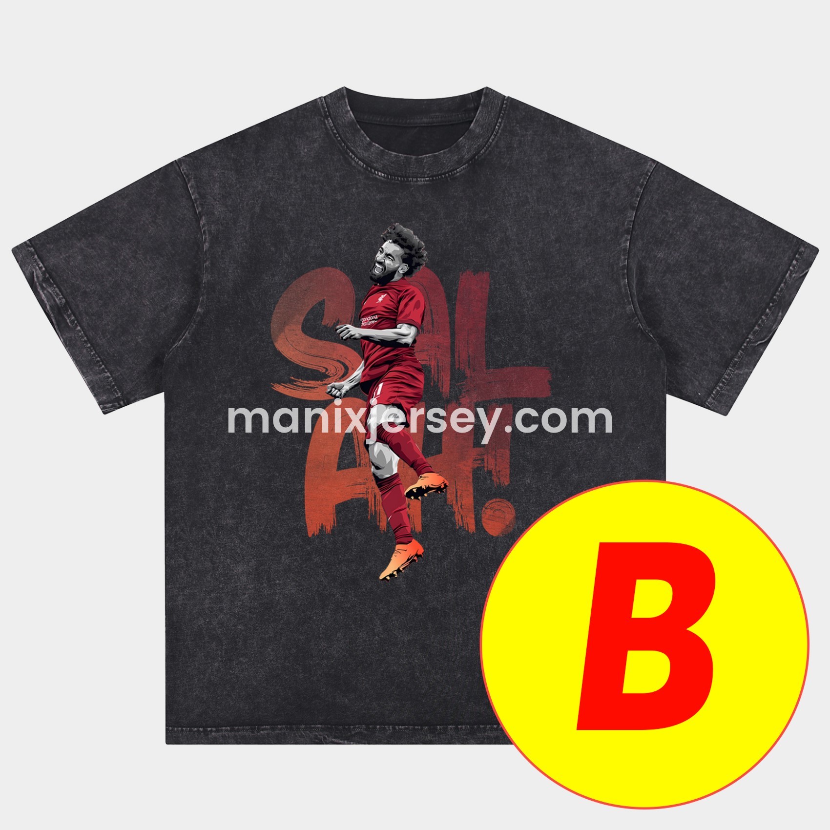 ManixJersey.com | Salah Liverpool Klopp Arnold Oversized Washed T-Shirt -Customize Name, Number and Patch | Worldwide Shipping
