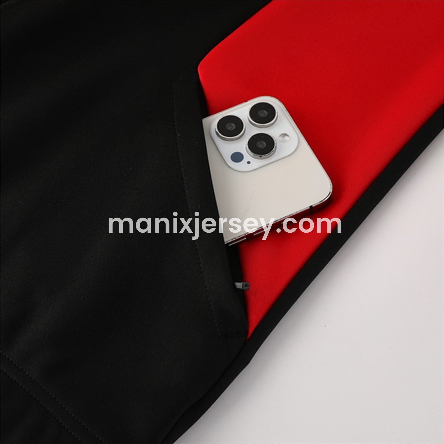 ManixJersey.com | AC Milan 25-26 Jacket Training Tracksuit - Black top & Black Pants -Customize Name, Number and Patch | Worldwide Shipping