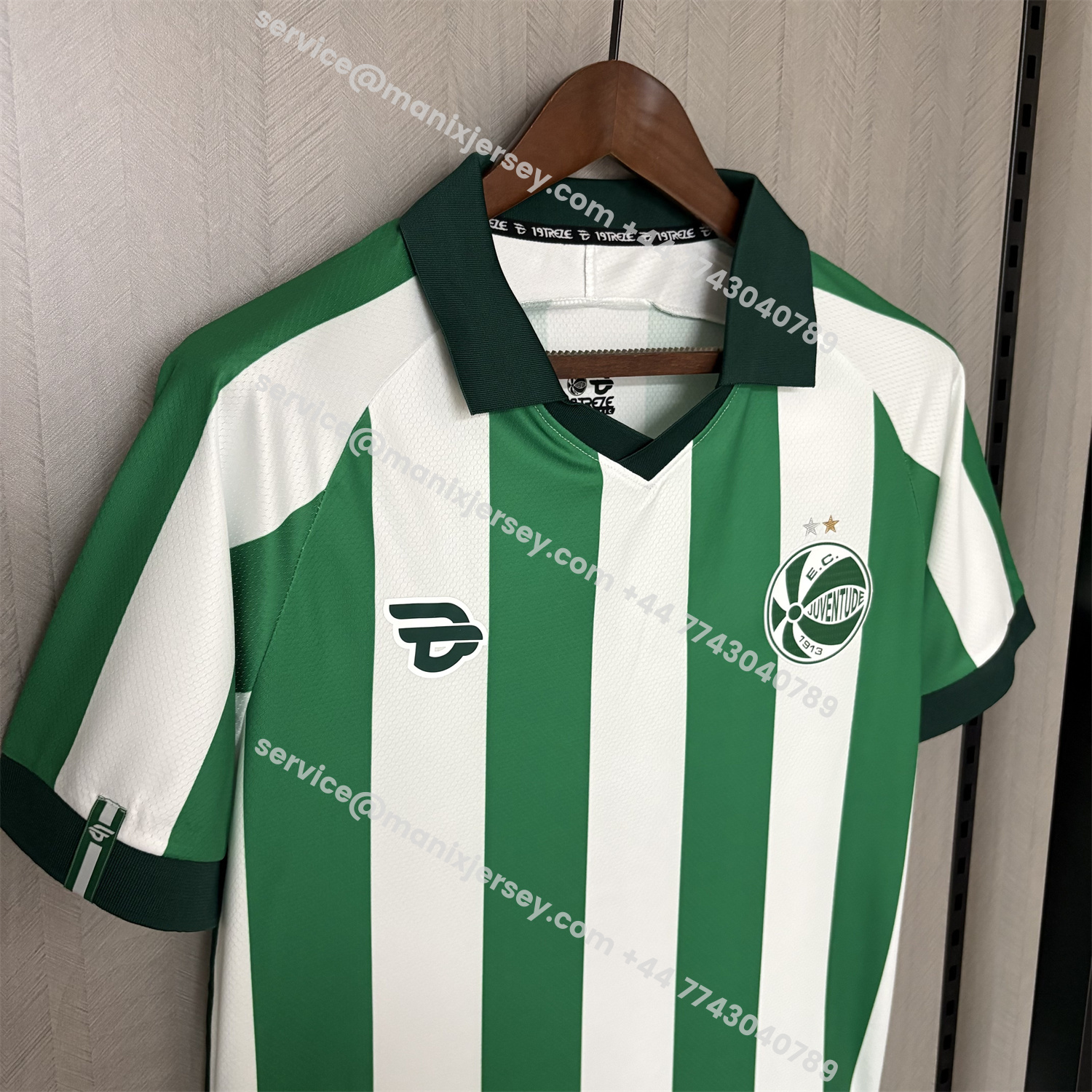 ManixJersey.com | EC Juventude 25-26 Home Unsponsored Green And White Jersey - Fans Version -Customize Name, Number and Patch | Worldwide Shipping