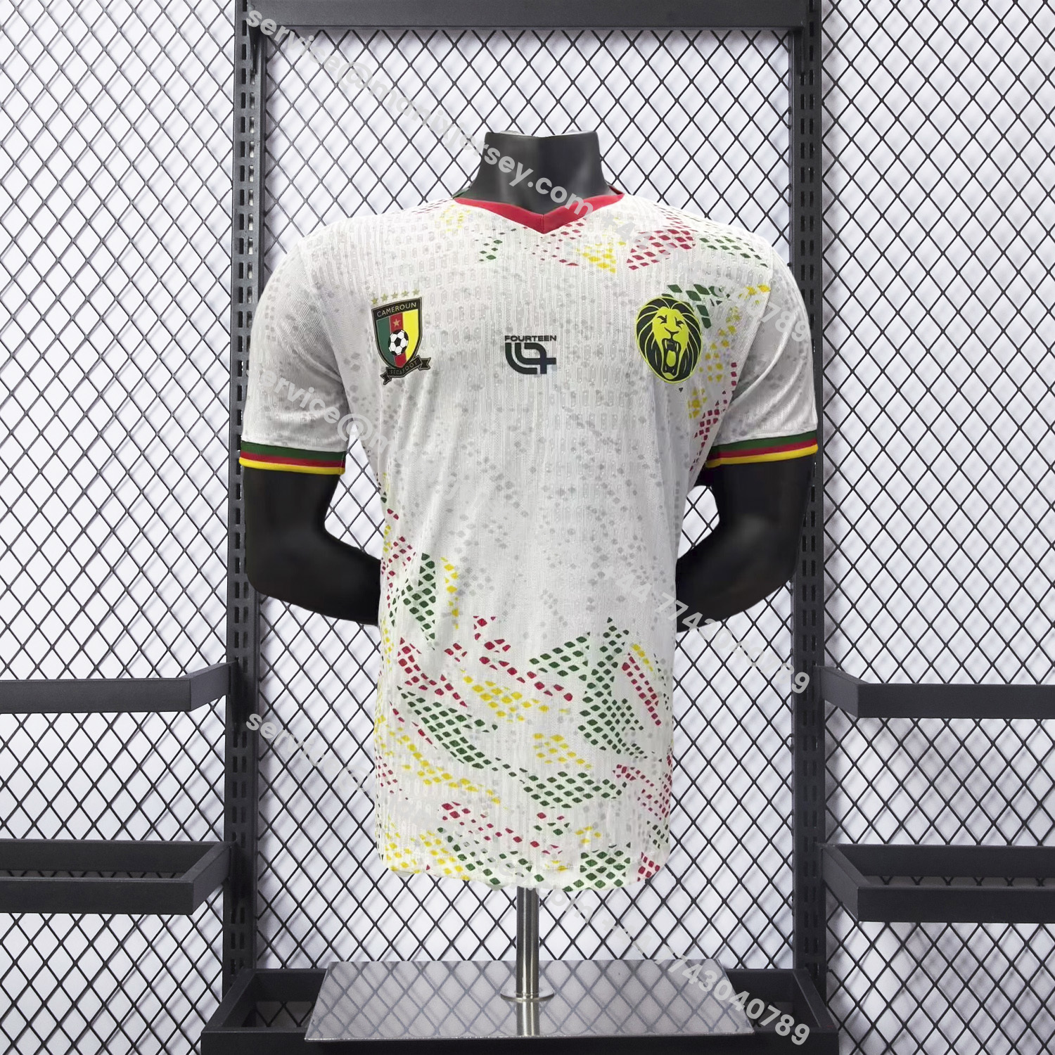 ManixJersey.com | Cameroon 2026 Away White Jersey - Player Version -Customize Name, Number and Patch | Worldwide Shipping