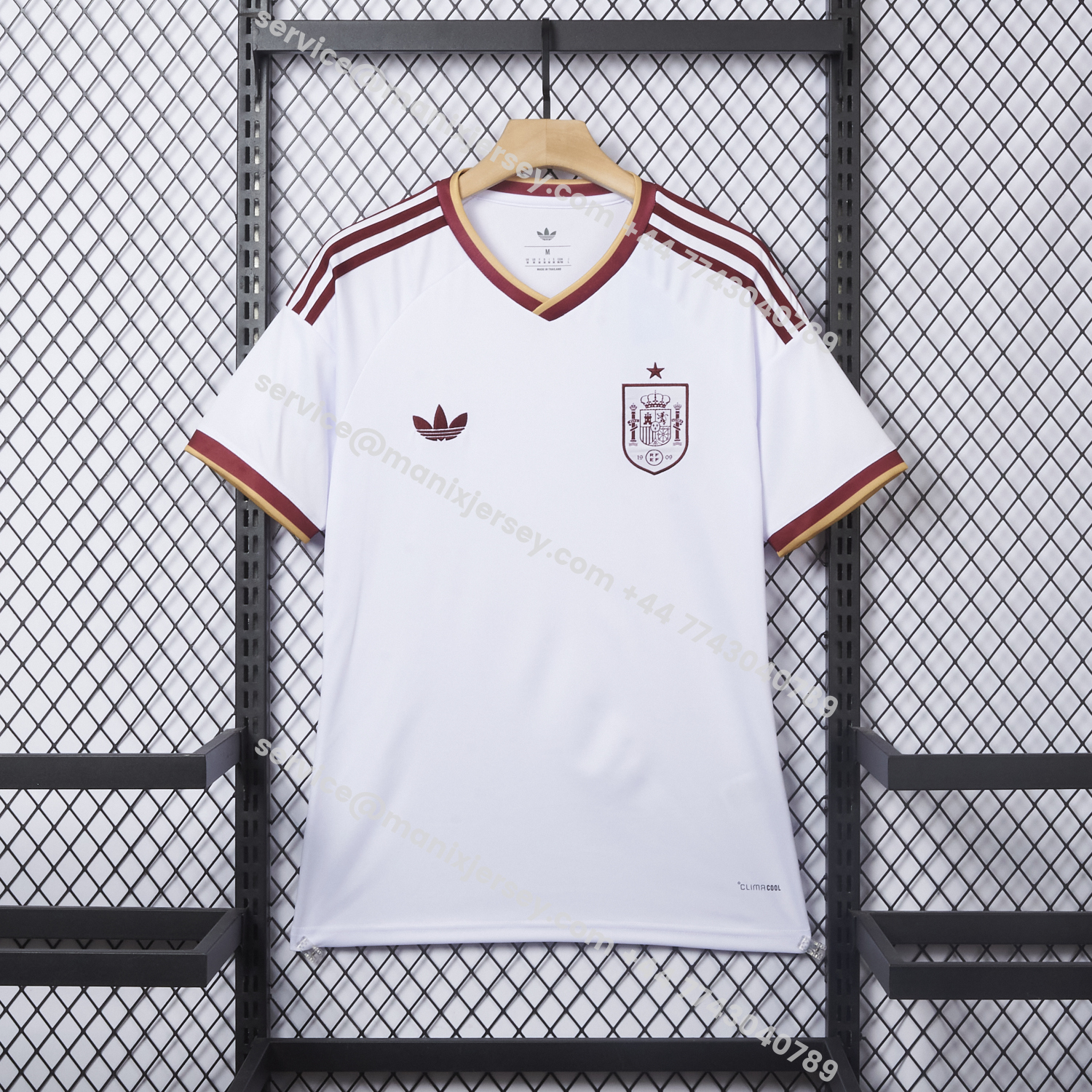 ManixJersey.com | Spain 2026 Away White Jersey - Fans Version -Customize Name, Number and Patch | Worldwide Shipping