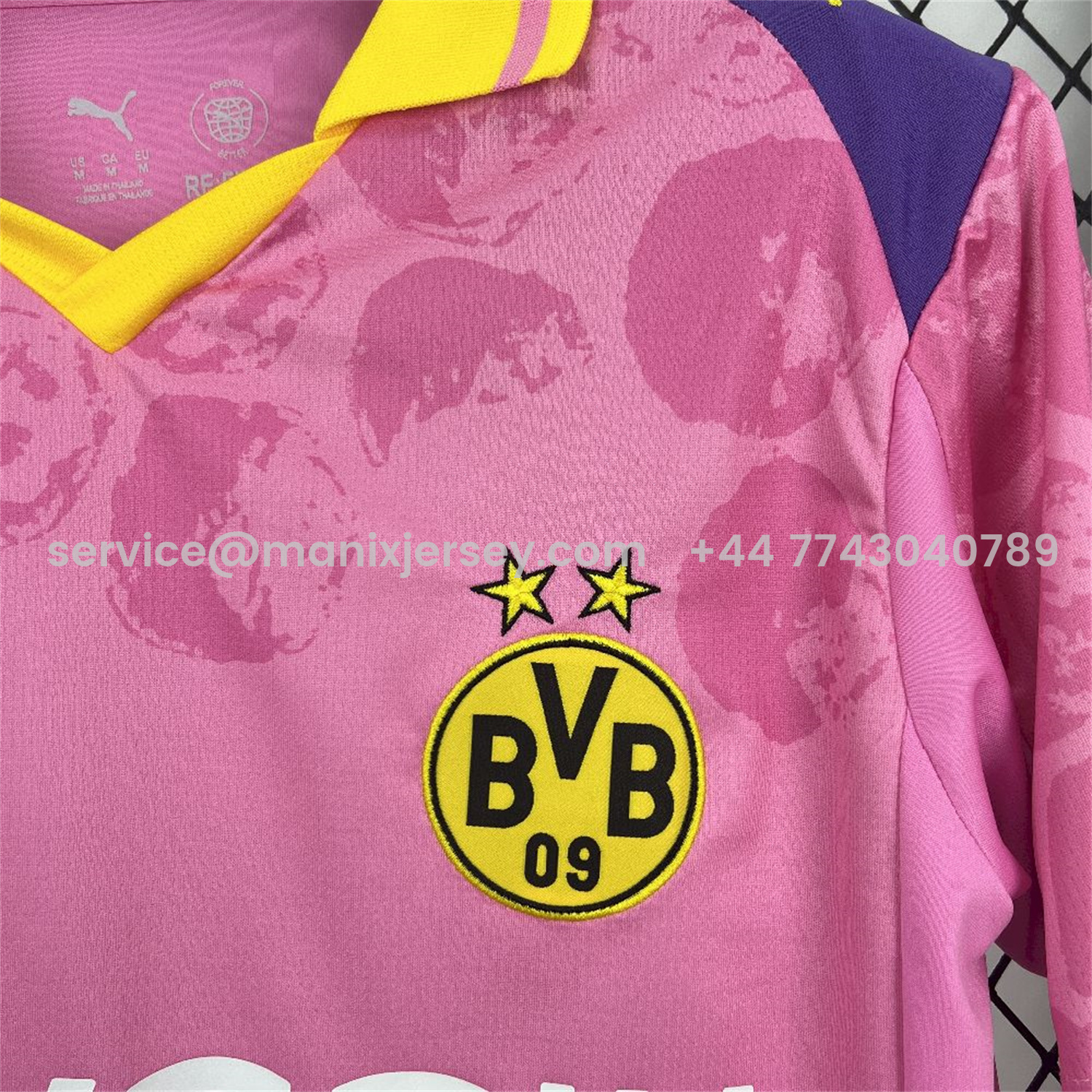 ManixJersey.com | Dortmund 25-26 Club World Cup Pink Goalkeeper Jersey - Fans Version -Customize Name, Number and Patch | Worldwide Shipping