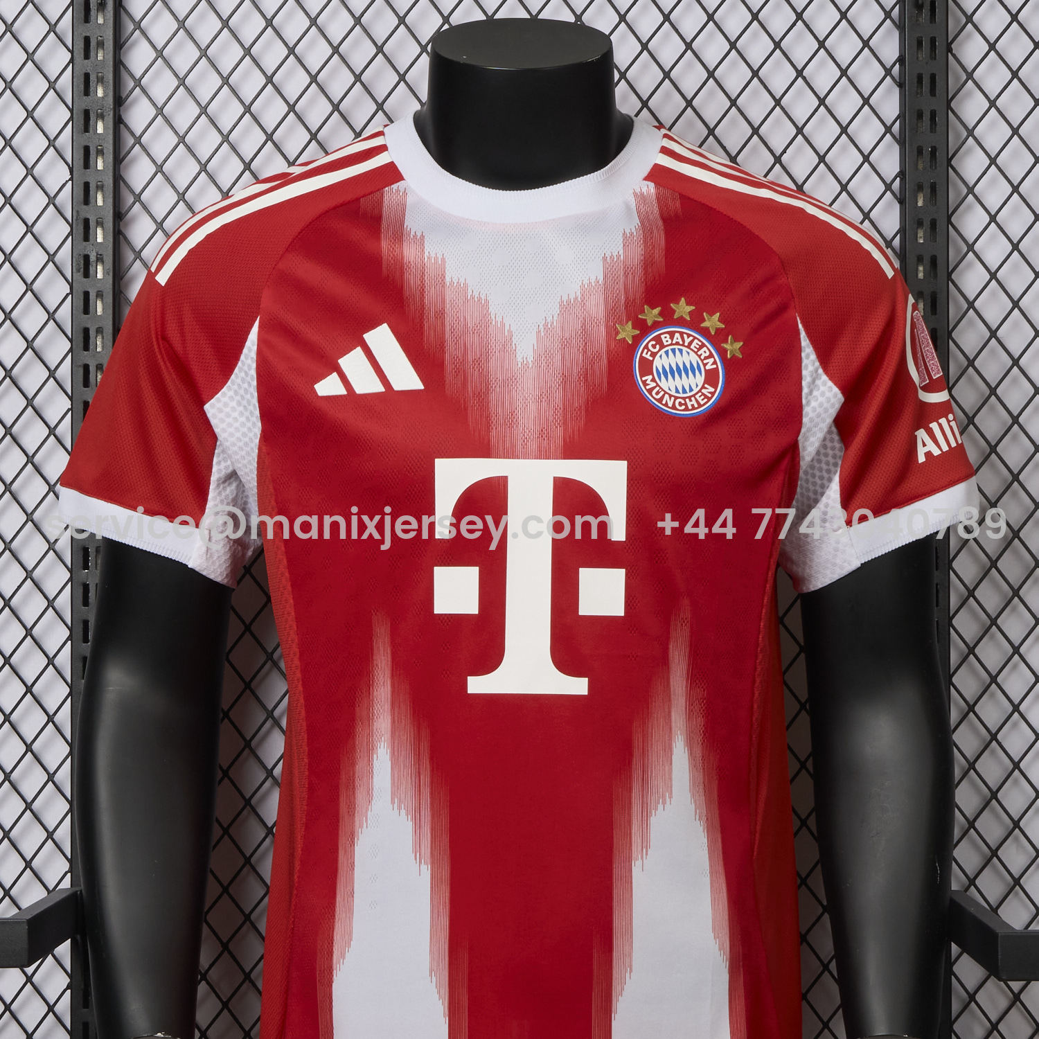 ManixJersey.com | Bayern Munich 25-26 Home Red Jersey - Player Version -Customize Name, Number and Patch | Worldwide Shipping