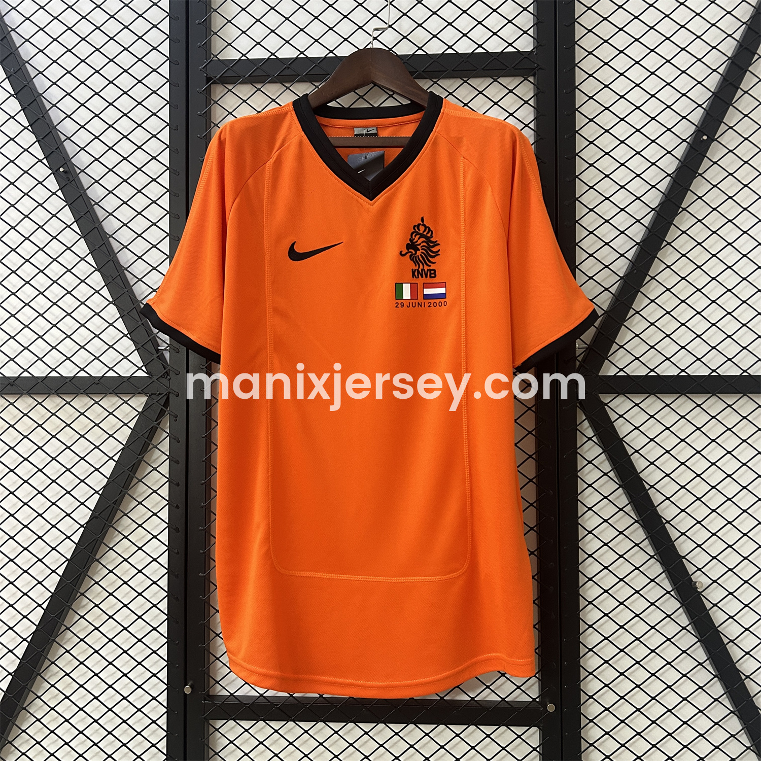 ManixJersey.com | Retro Netherlands 2000 Home Stadium Jersey -Customize Name, Number and Patch | Worldwide Shipping