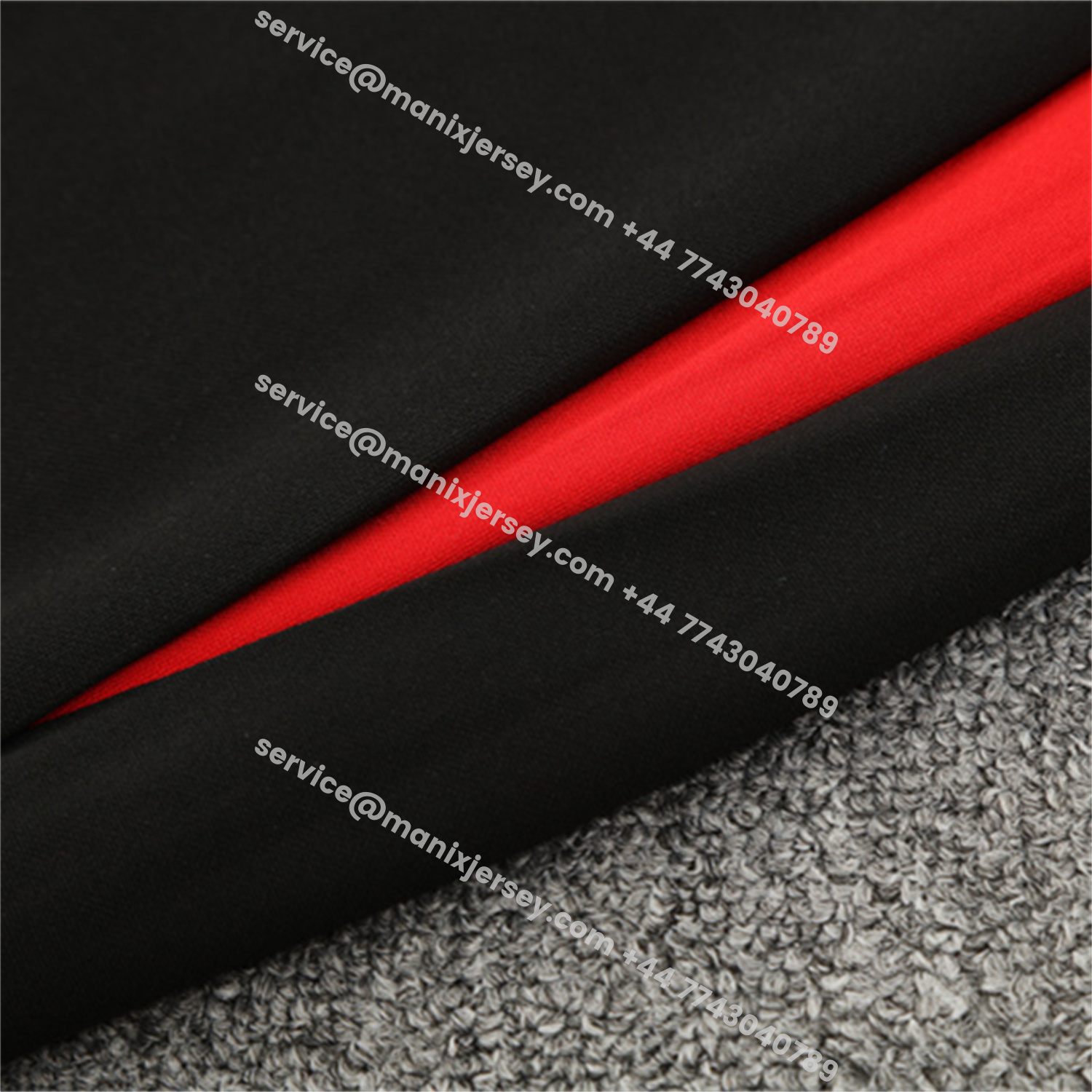 ManixJersey.com | Portugal 25-26 Long Sleeve Training Set - Black Top & Black Pants -Customize Name, Number and Patch | Worldwide Shipping