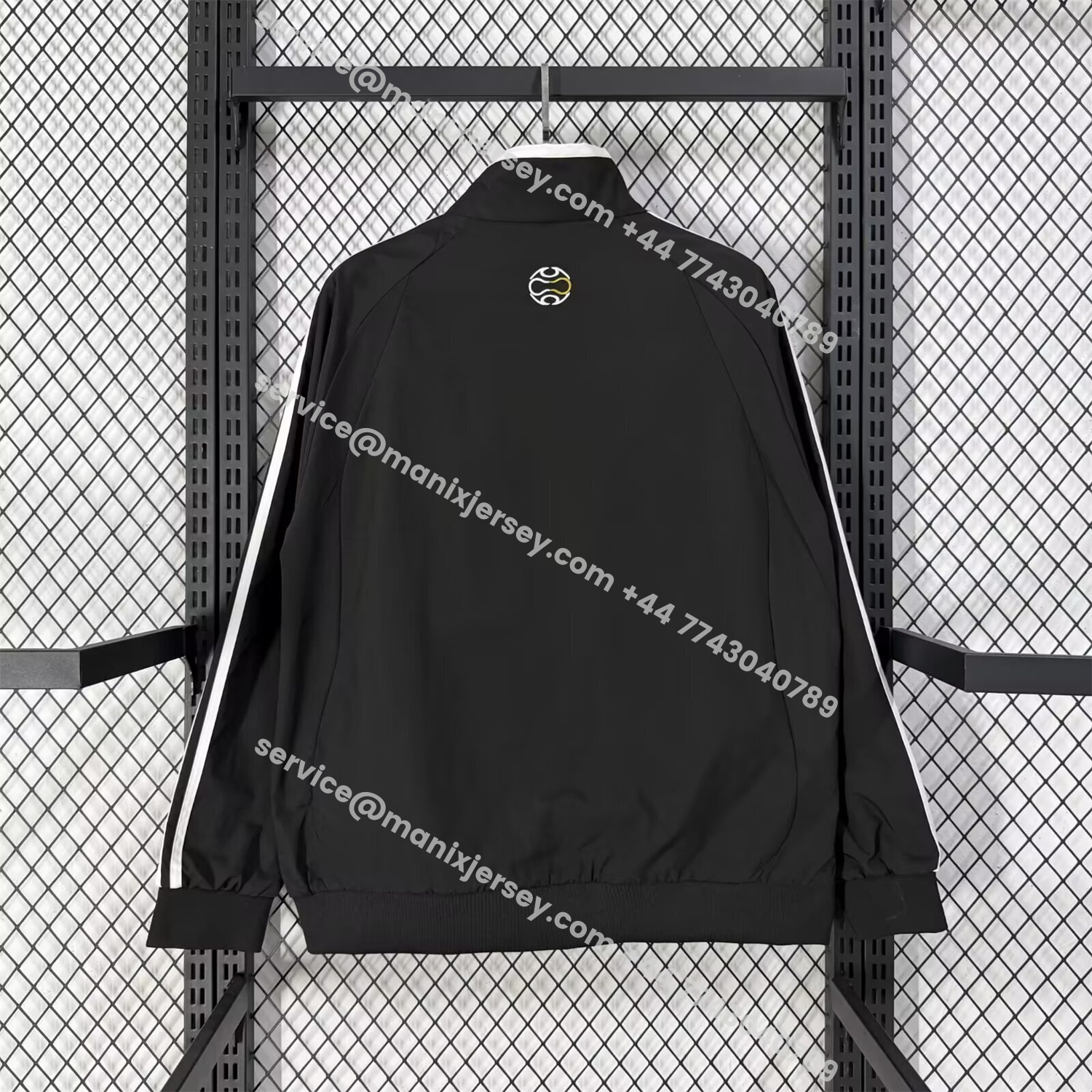 Retro Real Madrid 2006-07 Home Windbreaker Jacket - Black And Yellow:football jersey mysite: unitedjerseyfootball 邓江浪:football
