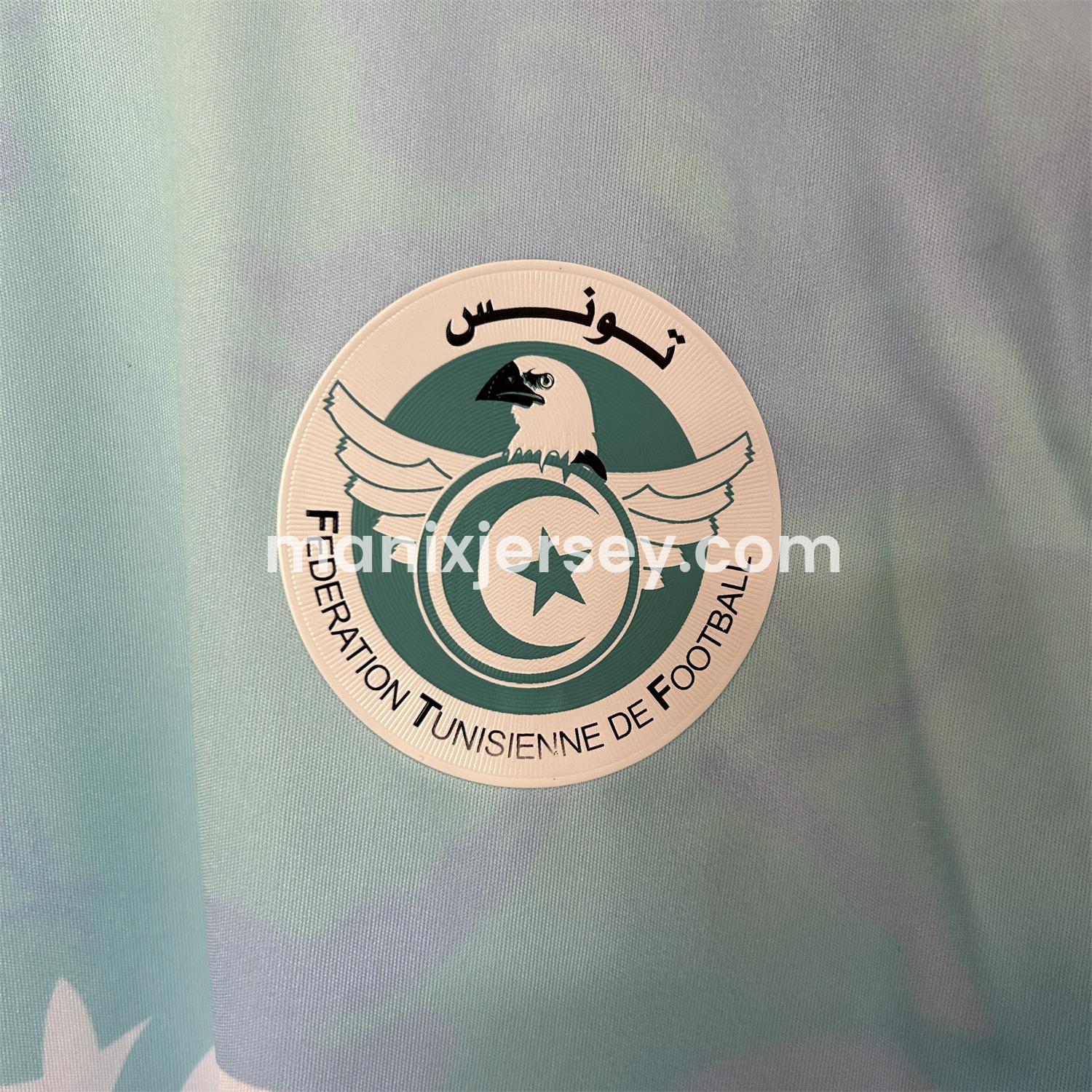 ManixJersey.com | Tunisia 25-26 Blue Gradient Auspicious Cloud Pattern Special Jersey - Fans Version -Customize Name, Number and Patch | Worldwide Shipping