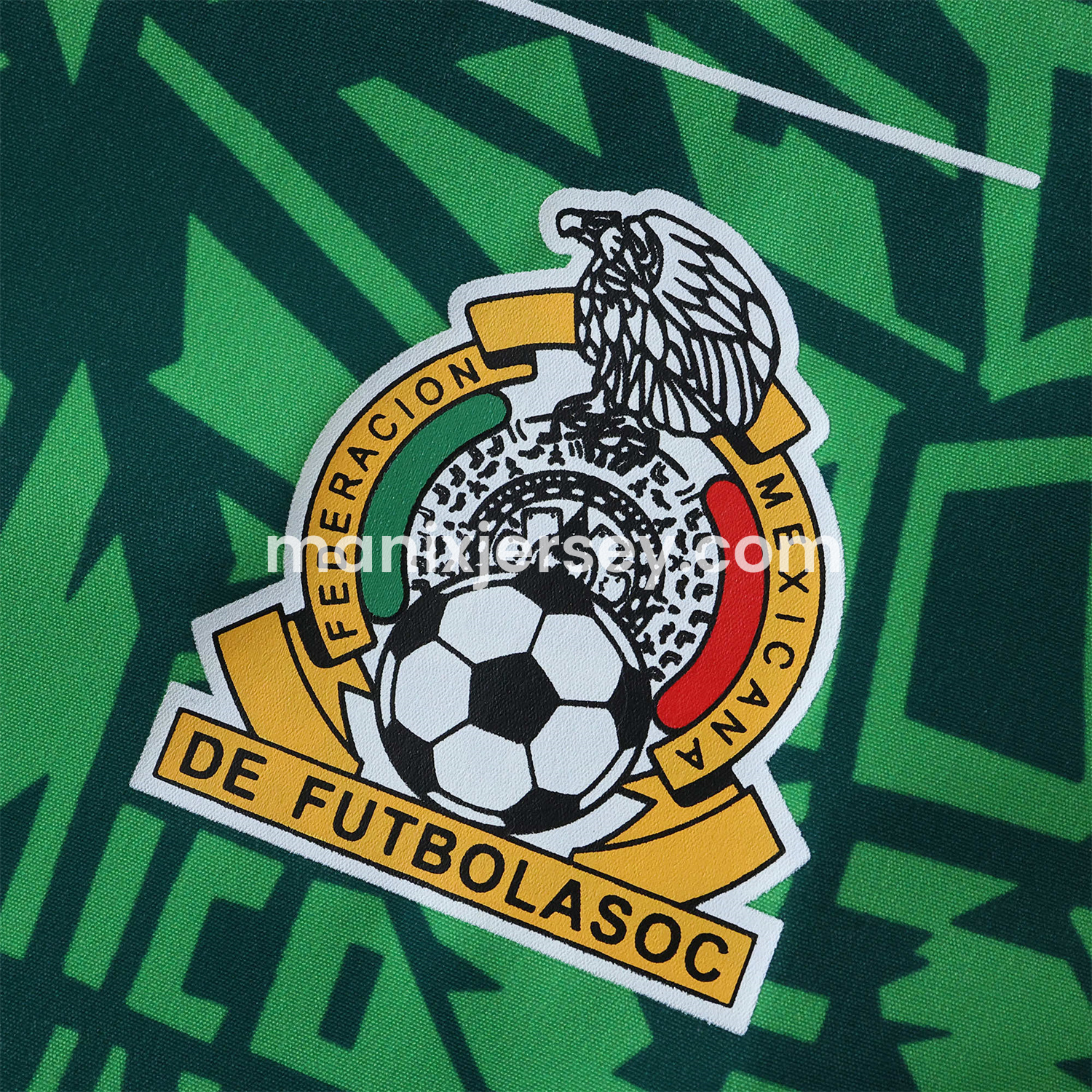 ManixJersey.com | Retro Mexico 1994 Retro Style Double Sided Reversible Windbreaker - Green & Grey -Customize Name, Number and Patch | Worldwide Shipping