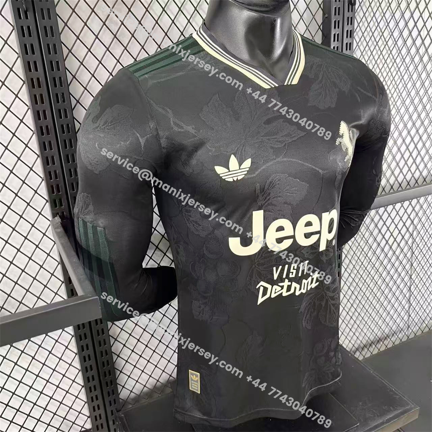 ManixJersey.com | Juventus 25-26 Third Black Long Sleeves Jersey - Player Version -Customize Name, Number and Patch | Worldwide Shipping