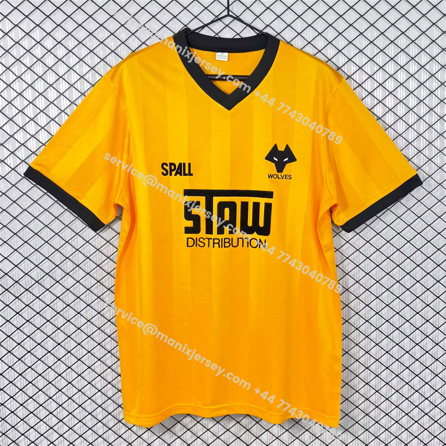 ManixJersey.com | Retro Wolverhampton Wanderers Wolves 1986-88 Home Jersey -Customize Name, Number and Patch | Worldwide Shipping