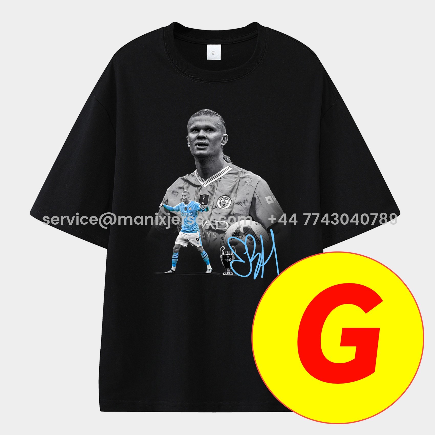 ManixJersey.com | Manchester City Highlights Of The Decade Unisex Pure Cotton T-shirt -Customize Name, Number and Patch | Worldwide Shipping
